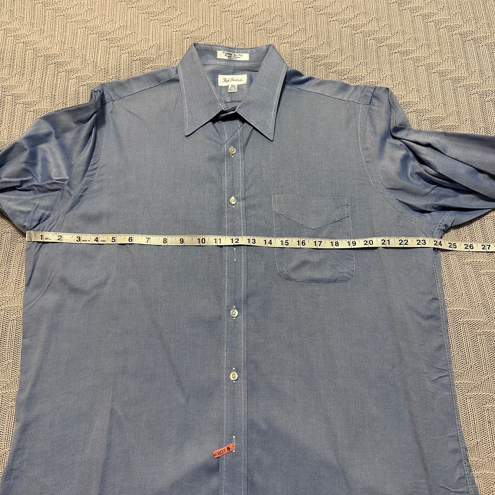 Paul Fredrick Paul Fredrick blue textured button down size 16.5 Size US L / EU 52-54 / 3 - 6 Thumbnail