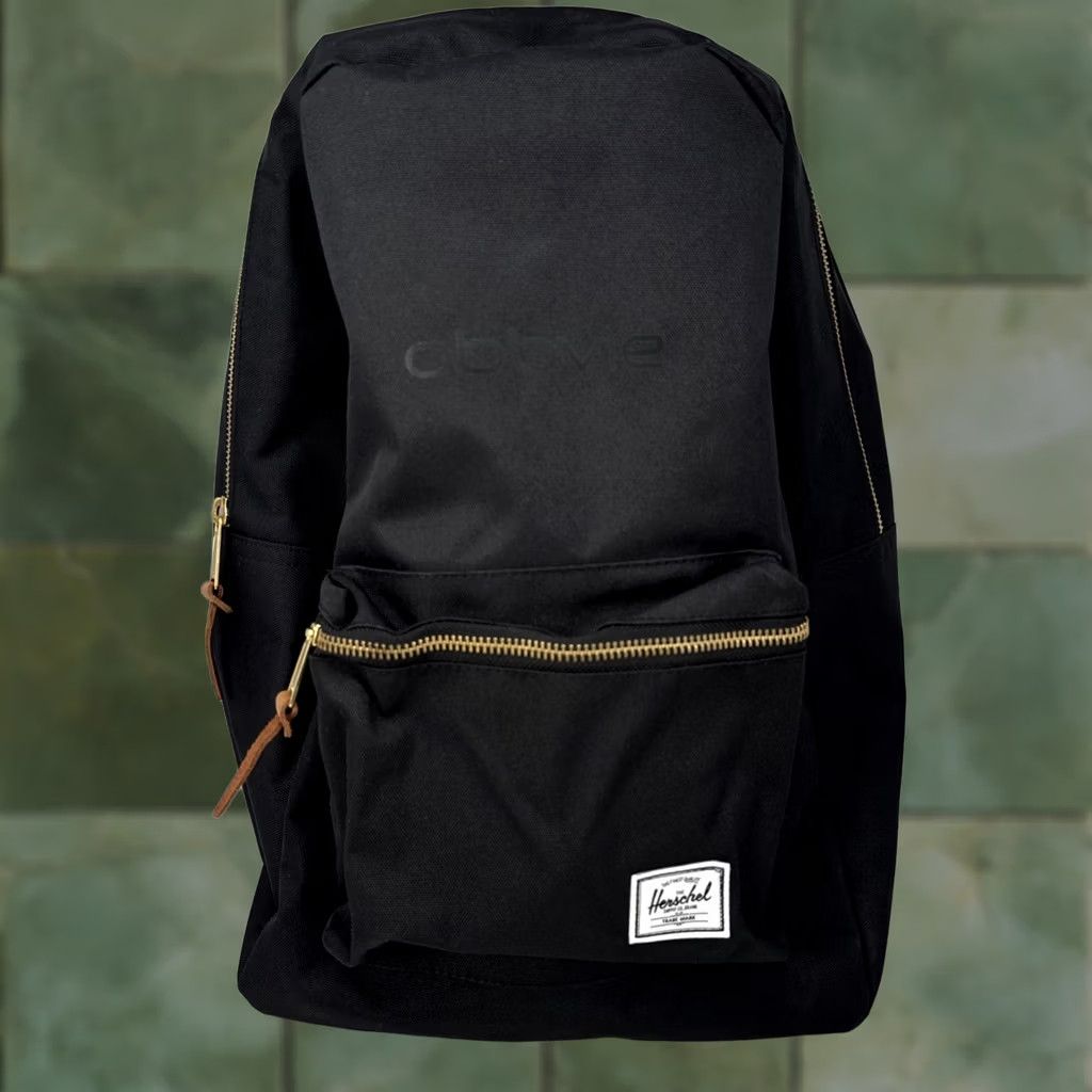 black and gold herschel backpack Classic zippered closures Heritage Backpack