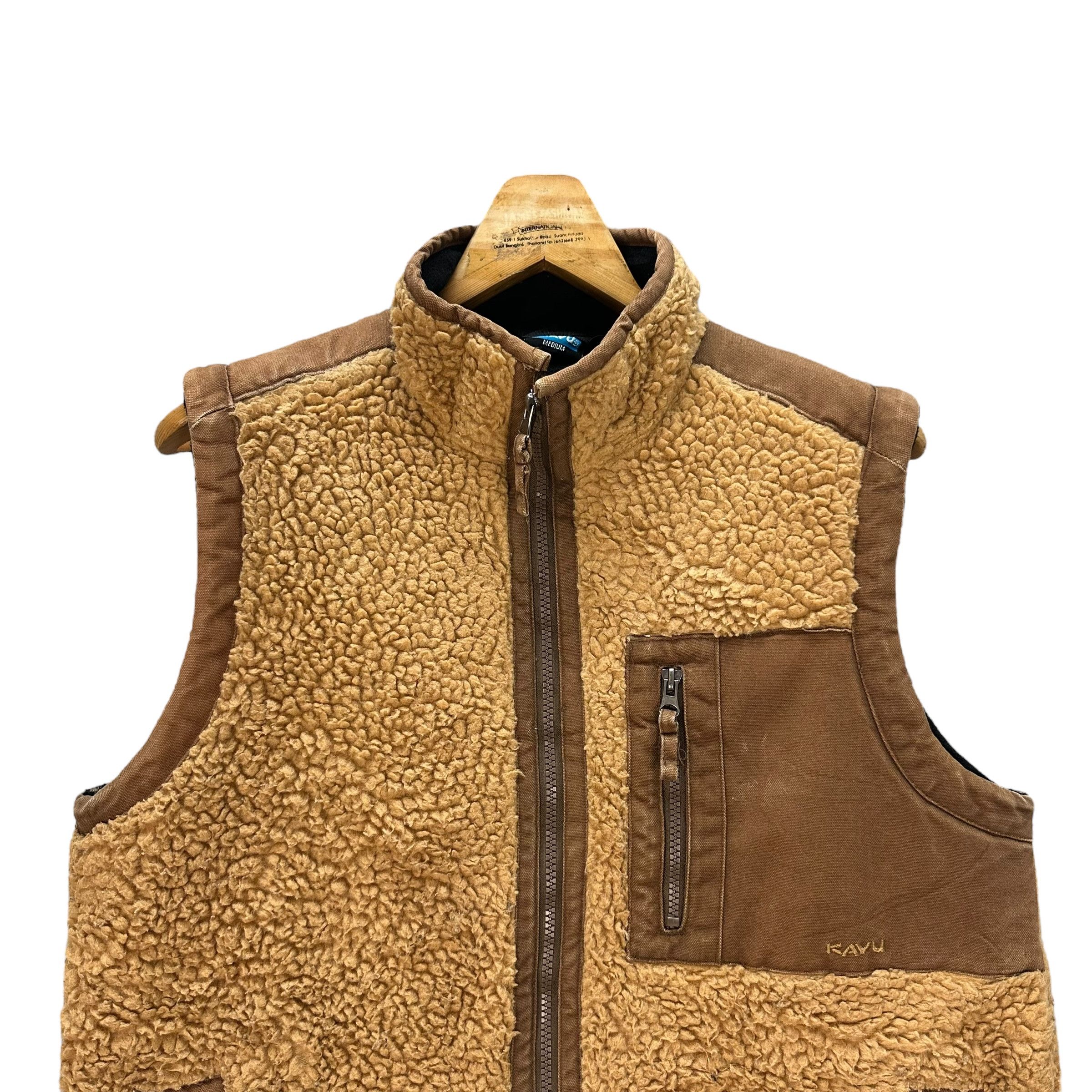 KAVU KAVU DEEP PILE OATMEAL FLEECE VEST #8845-031 Size US M / EU 48-50 / 2 - 2 Thumbnail