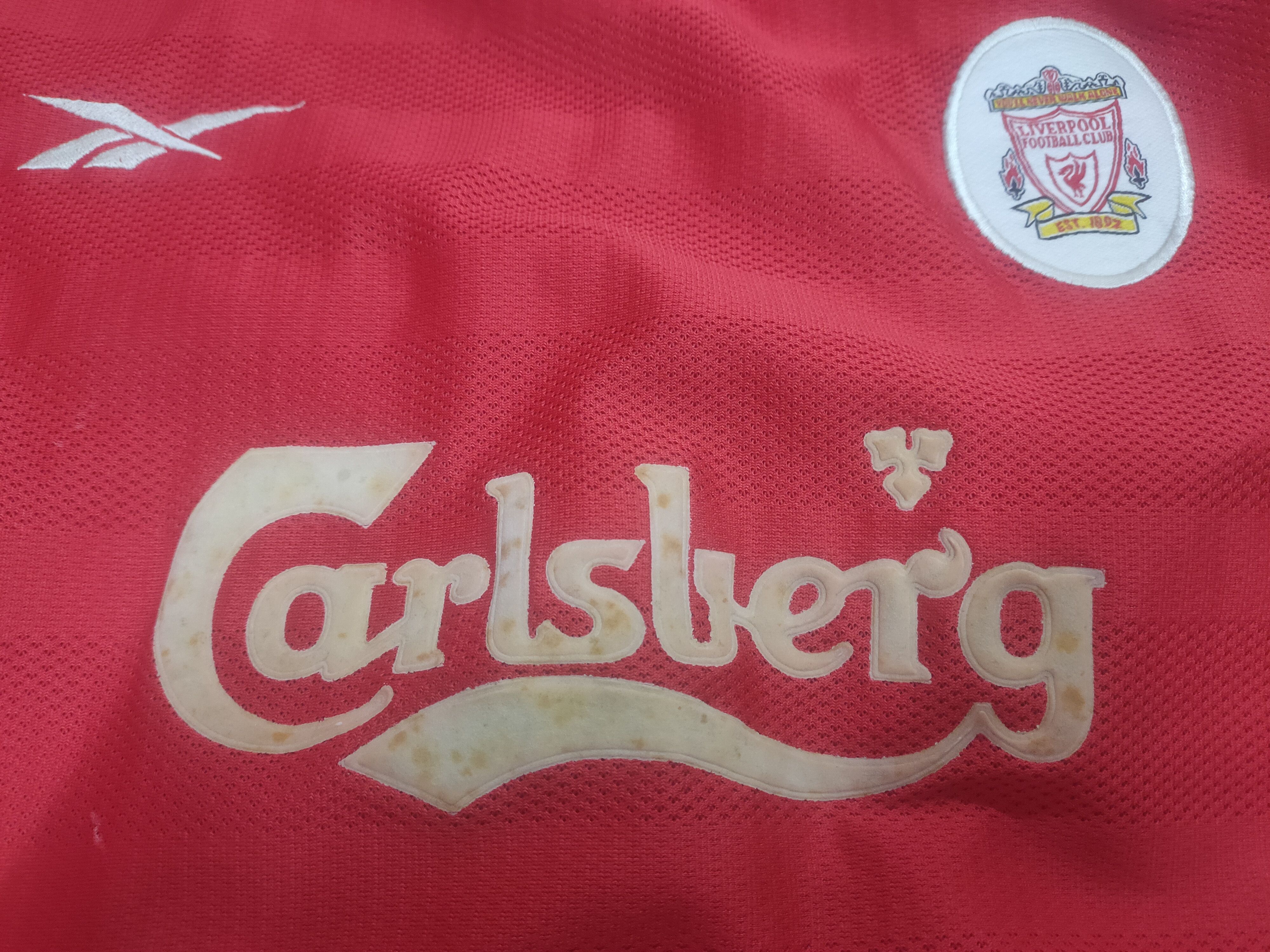 Vintage LIVERPOOL VINTAGE FOOTBALL SOCCER JERSEY REEBOK Size US L / EU 52-54 / 3 - 8 Thumbnail