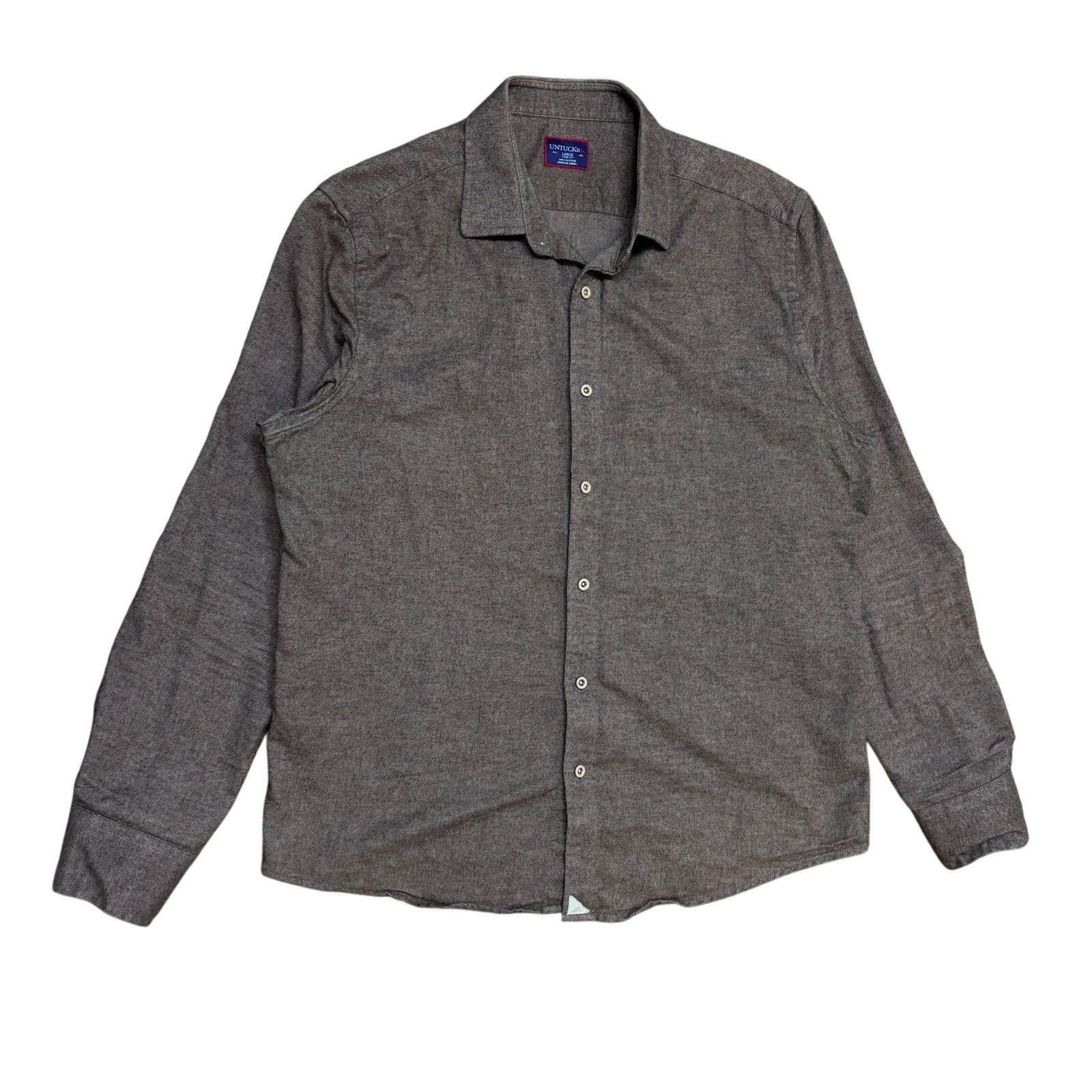 UNTUCKit Untuckit Slim Fit Button Up Shirt Men's Large Minimalist Size US L / EU 52-54 / 3 - 1 Thumbnail