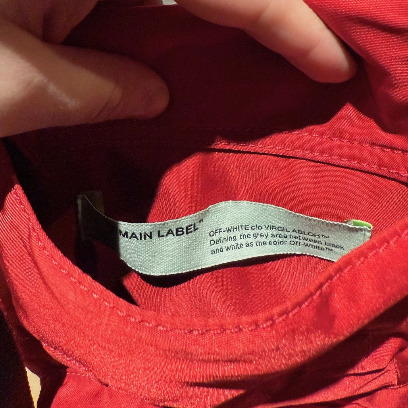 Off-White Off-White Red Nylon Industrial Strap Crossbody Bag Size ONE SIZE - 14 Thumbnail
