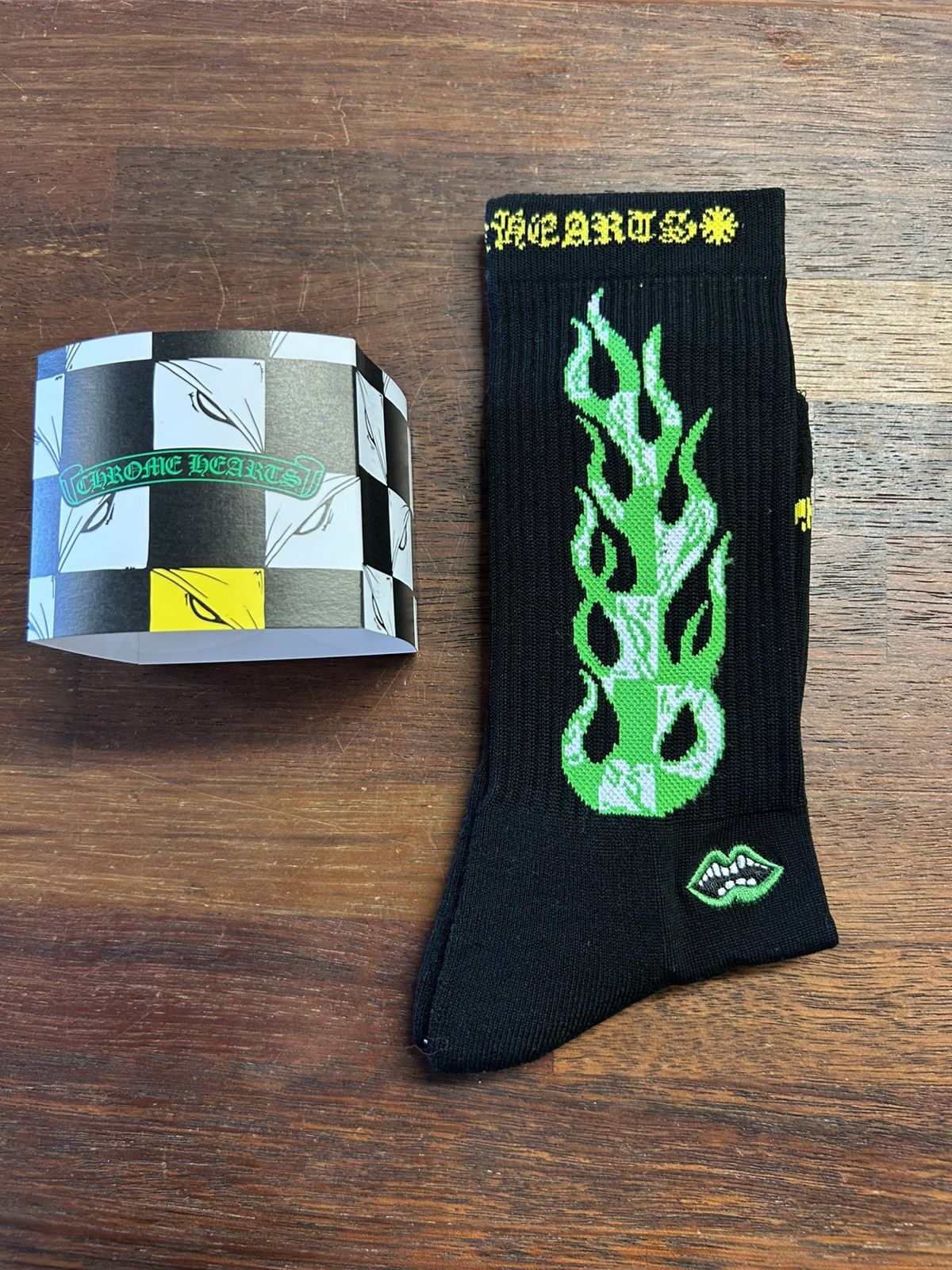 Chrome Hearts × Matty Boy CHROME HEARTS FLAME PRINT SOCKS