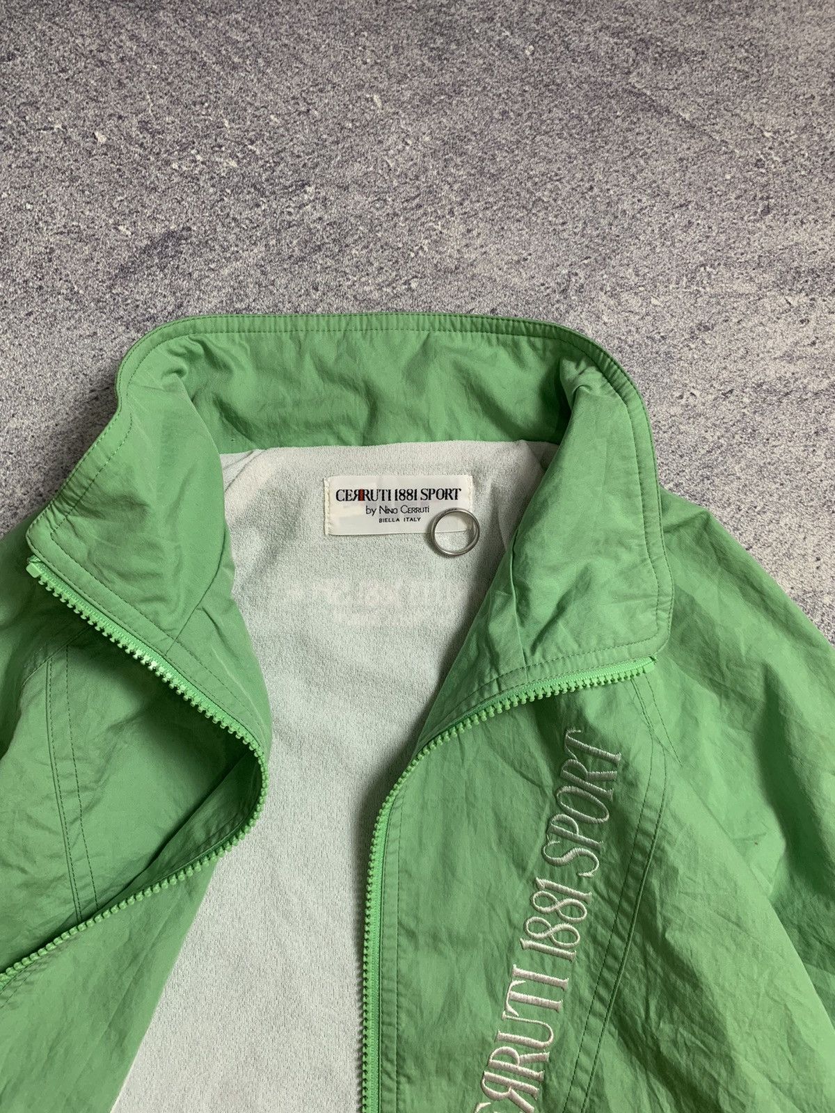 Cerruti 1881 × Designer × Vintage Rare Sea Green 'Cerruti 1881' Flight Jacket Size US M / EU 48-50 / 2 - 4 Thumbnail