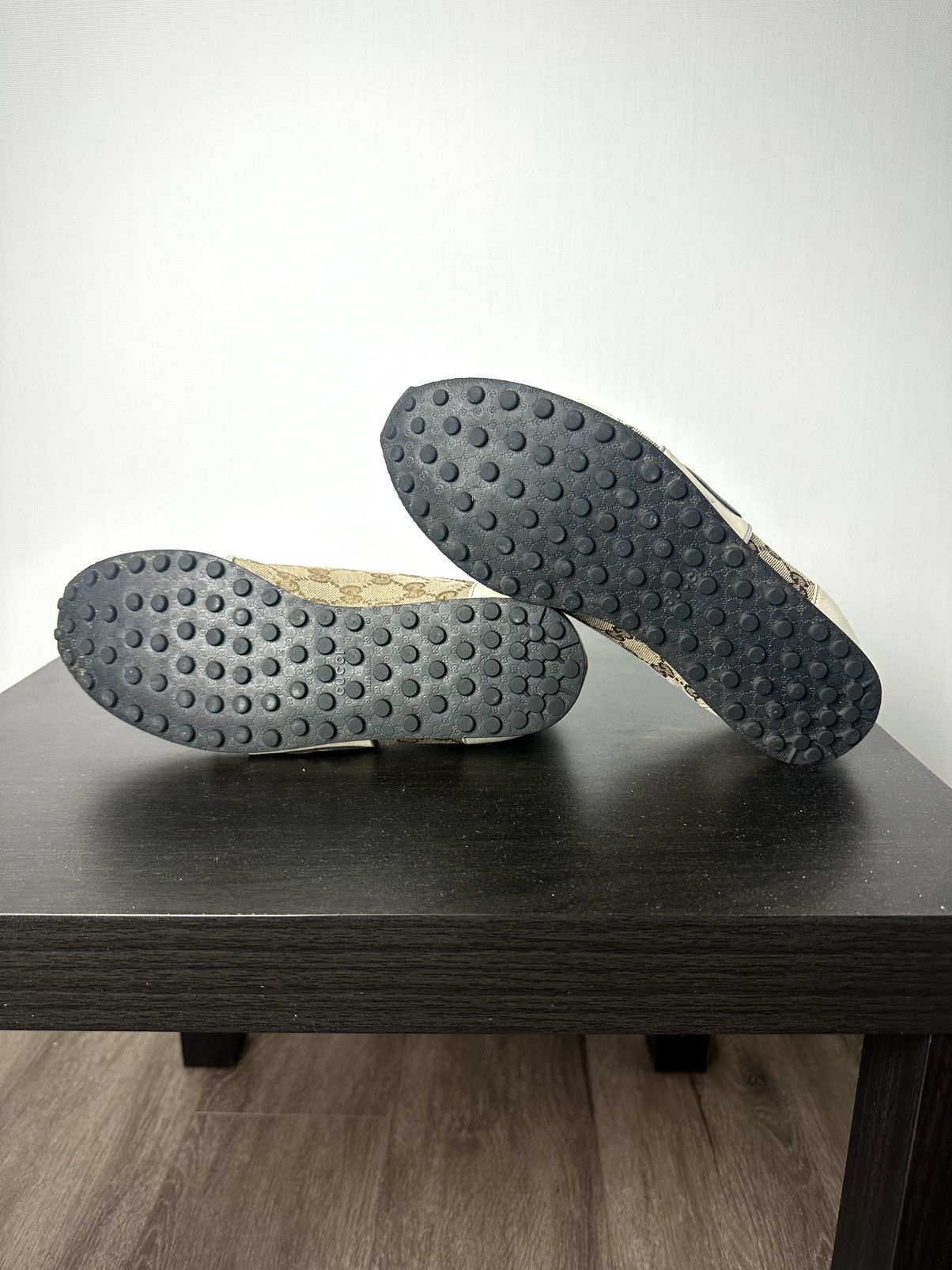 Gucci Gucci Sneakers GG Monogram Leather Canvas Beige US 6.5 Size US 6.5 / IT 36.5 - 9 Thumbnail