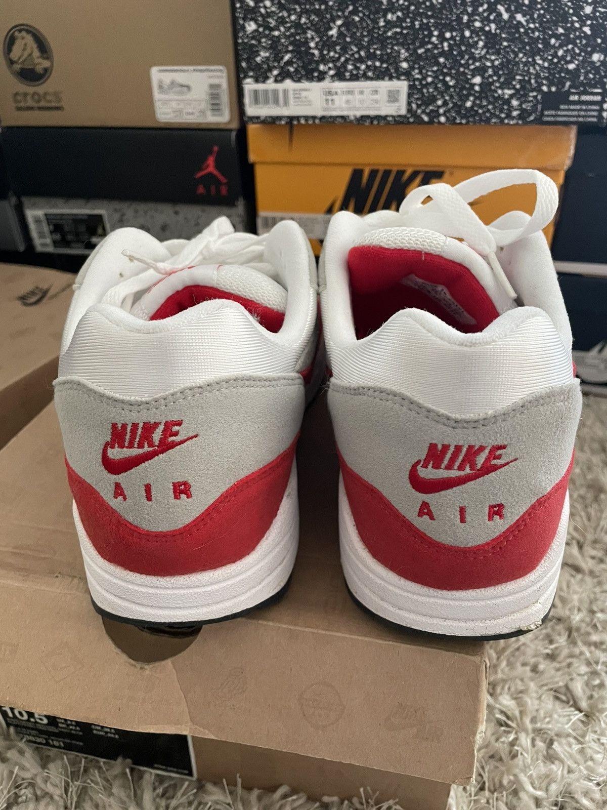 Nike Nike Air Max 1 QS Sport Red Size US 10.5 / EU 43-44 - 6 Thumbnail