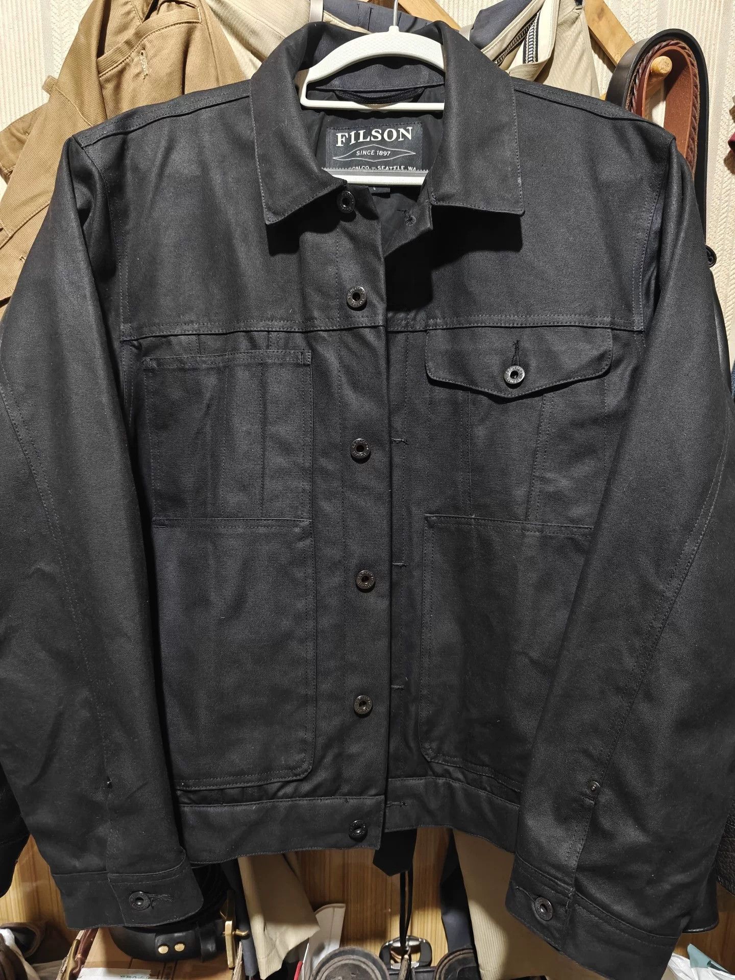 Filson Filson Cruiser Short Waxed Canvas Jacket Size US L / EU 52-54 / 3 - 1 Thumbnail
