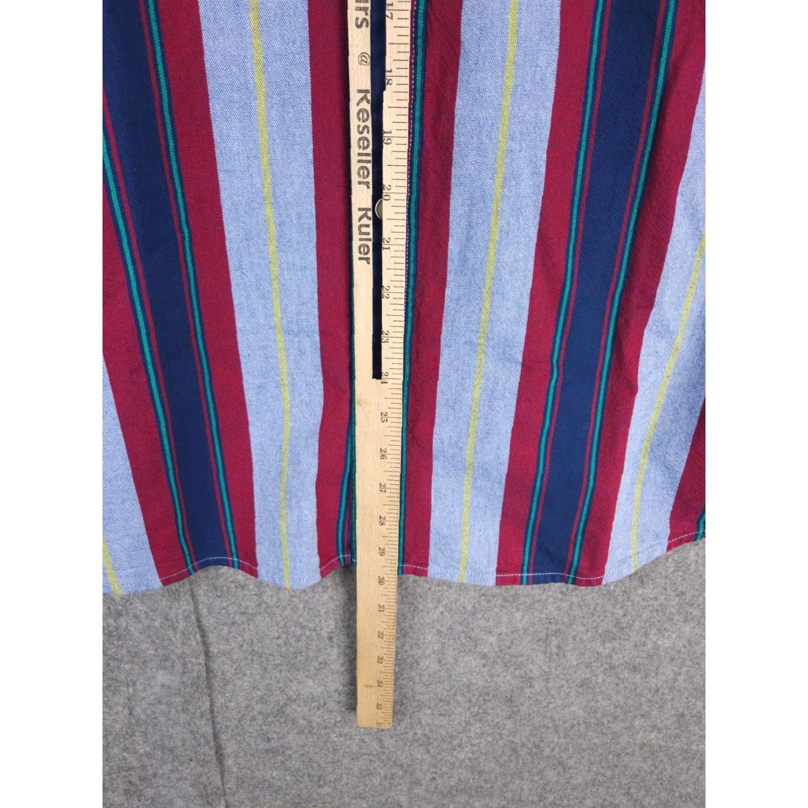 Levi's VINTAGE Levi's Brushopper Shirt Men's L Striped Pearl Snap HEAVY THICK Western Shirt Boys? Size US L / EU 52-54 / 3 - 6 Thumbnail