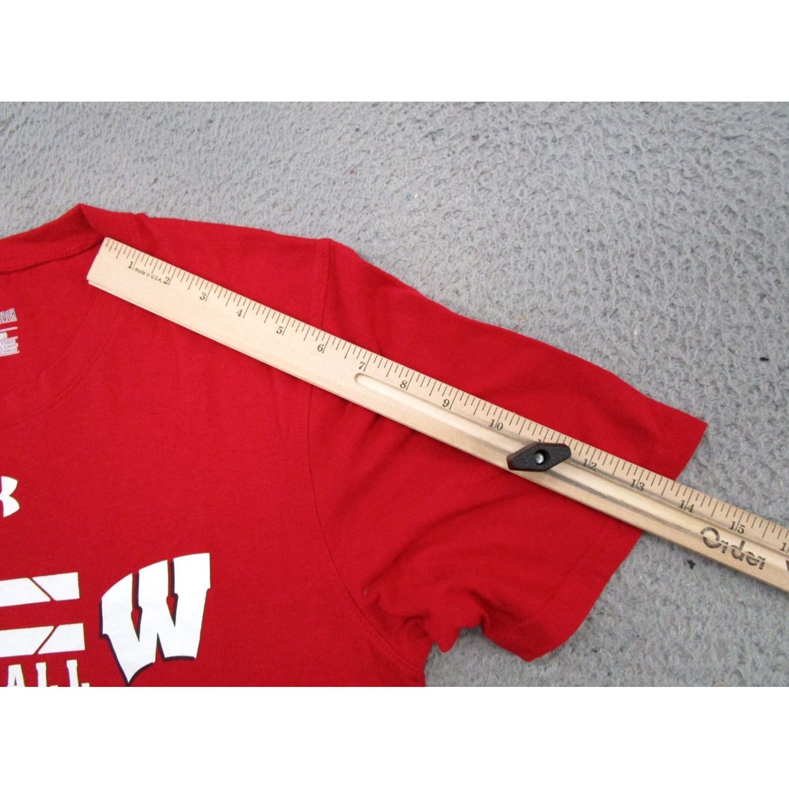 Under Armour Under Armour Wisconsin Badgers I Will Double Sided Shirt NCAA Size S Red Cotton T-Shirt Mens Size US S / EU 44-46 / 1 - 7 Thumbnail