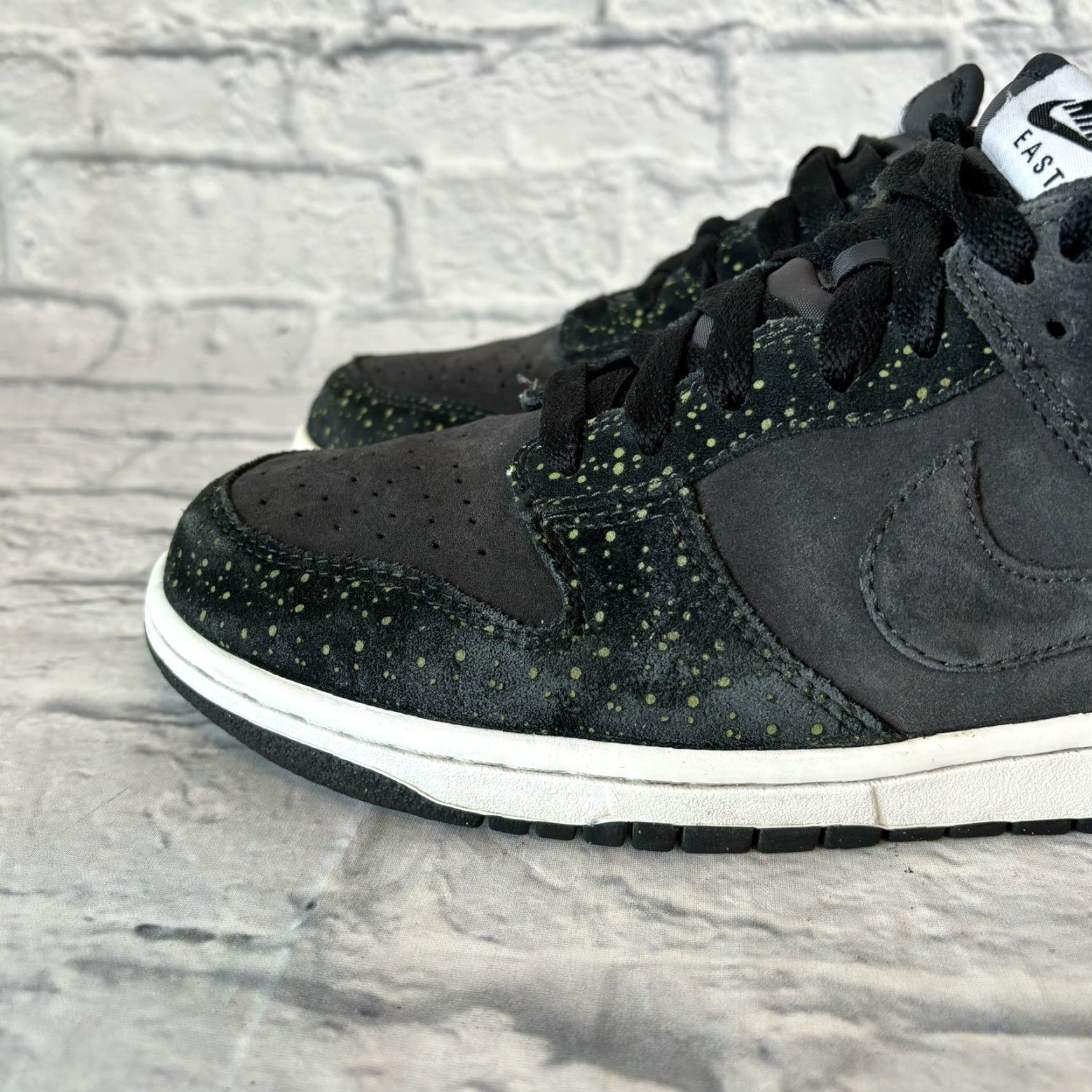 Nike Nike Dunk Low Shoes Men 9.5 Black Speckled Leather Suede 304714 992 Sneaker Low Top Size US 9 / EU 42 - 7 Thumbnail
