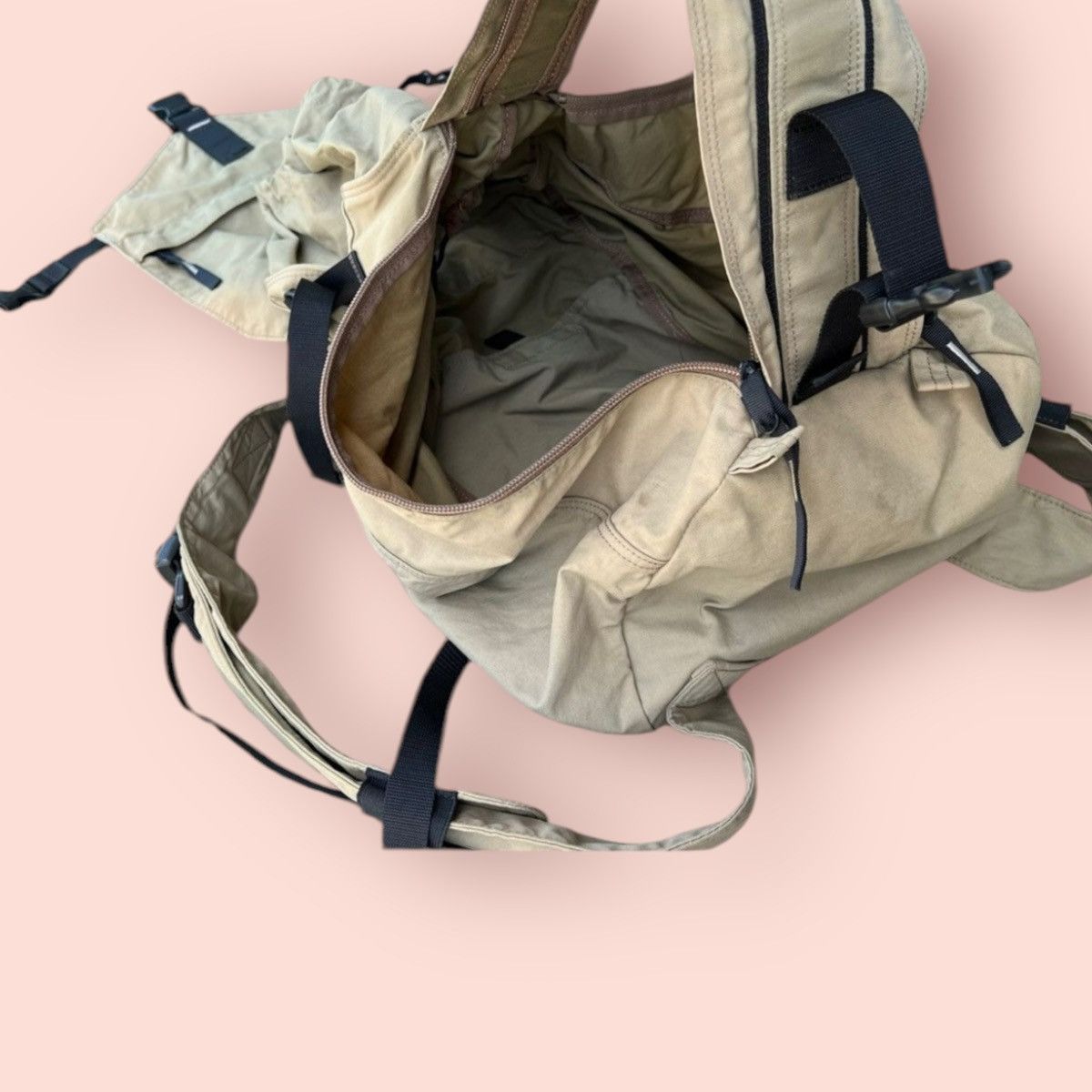 Head Porter VINTAGE SUNFADED PORTER CYLINDER DAYPACK/RUCKSACK/BACKPACK Size ONE SIZE - 17 Thumbnail