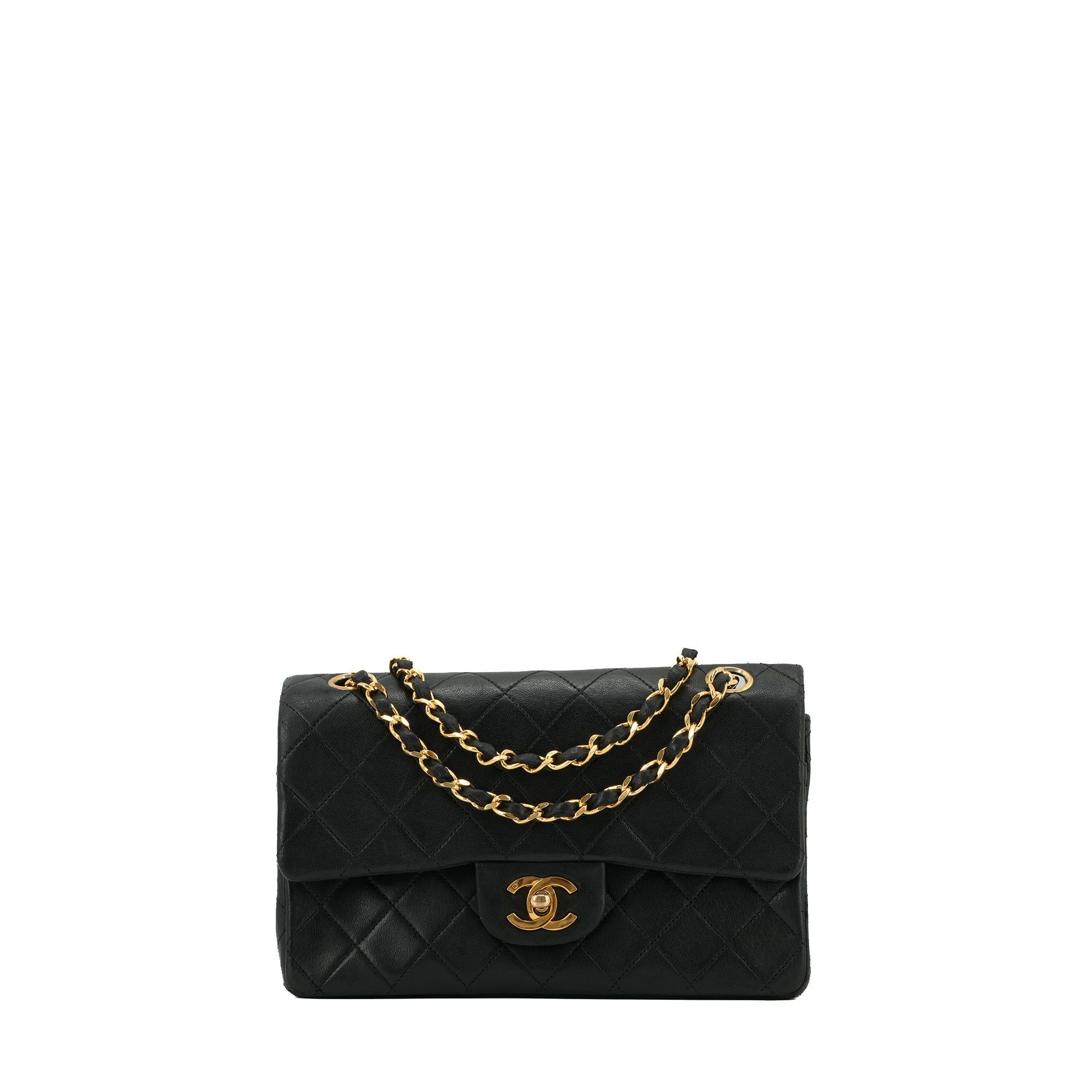 Chanel CHANEL - Chanel Classic/Timeless small handbag in vintage black quilted leather Size ONE SIZE - 1 Thumbnail