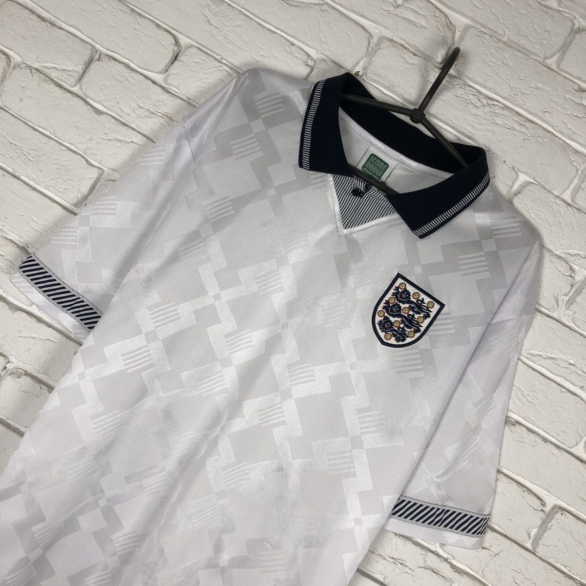 Other England National Team 1990 retro copy jersey draw score Size US XL / EU 56 / 4 - 2 Thumbnail
