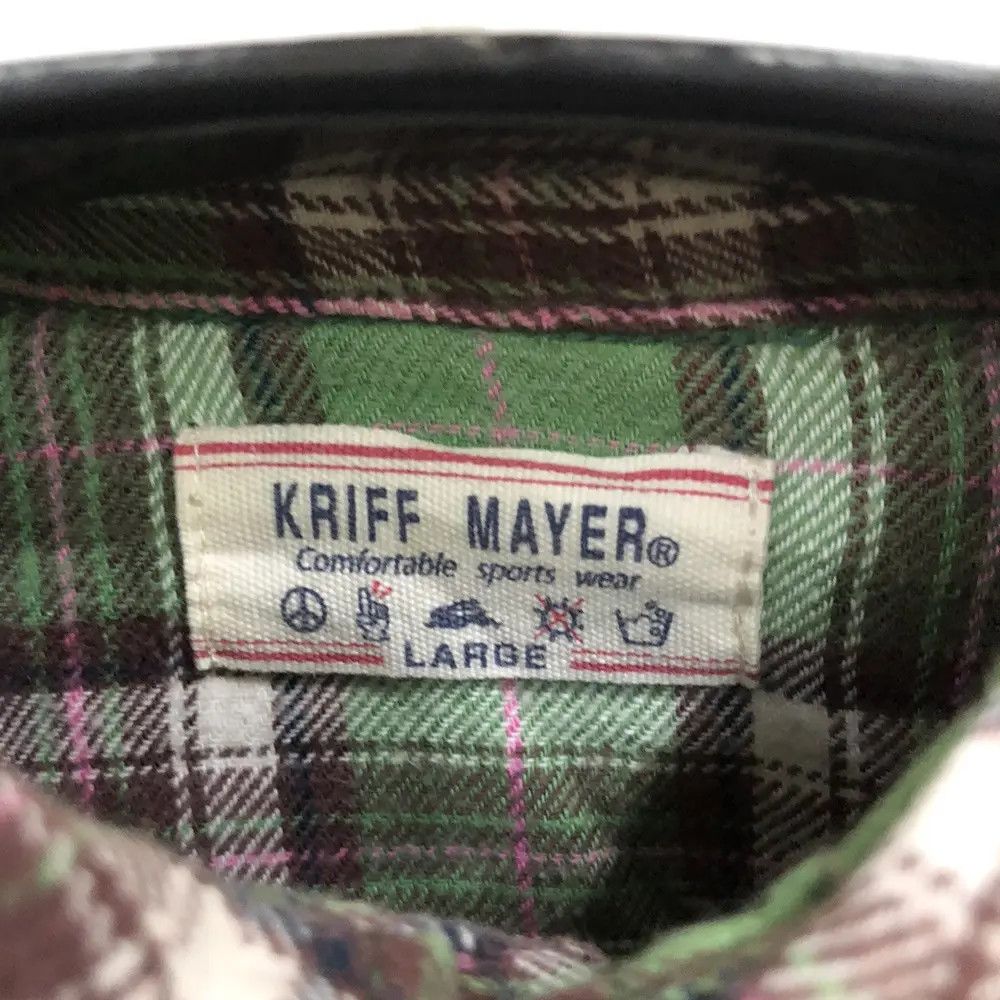Flannel × Vintage Vintage Kriff Mayer Plaid Tartan Flannel Shirt 👕 Size US S / EU 44-46 / 1 - 3 Thumbnail