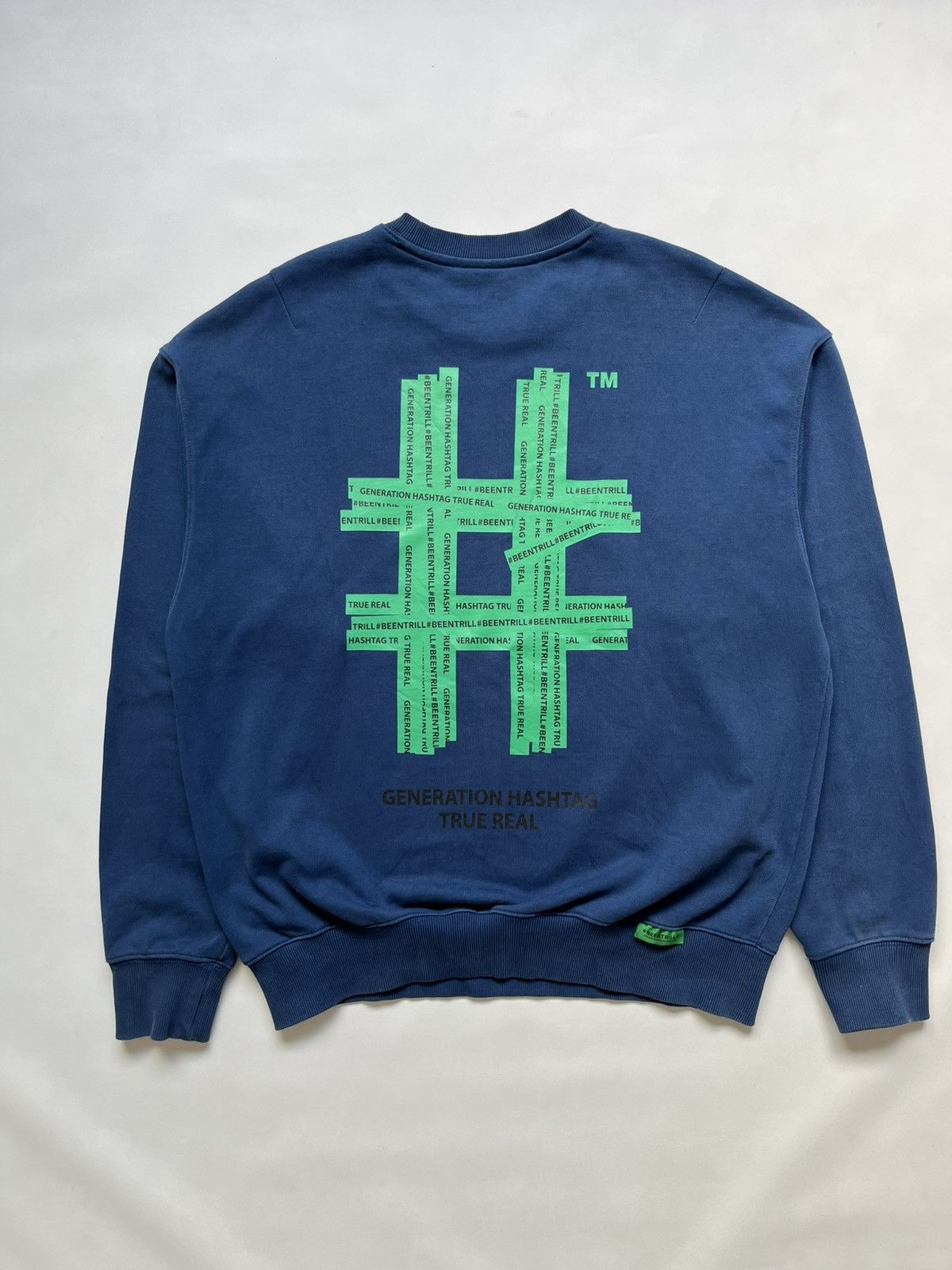 Been Trill Sudadera Been Trill Green Taping Hashtag Overfit Size US M / EU 48-50 / 2 - 1 Thumbnail