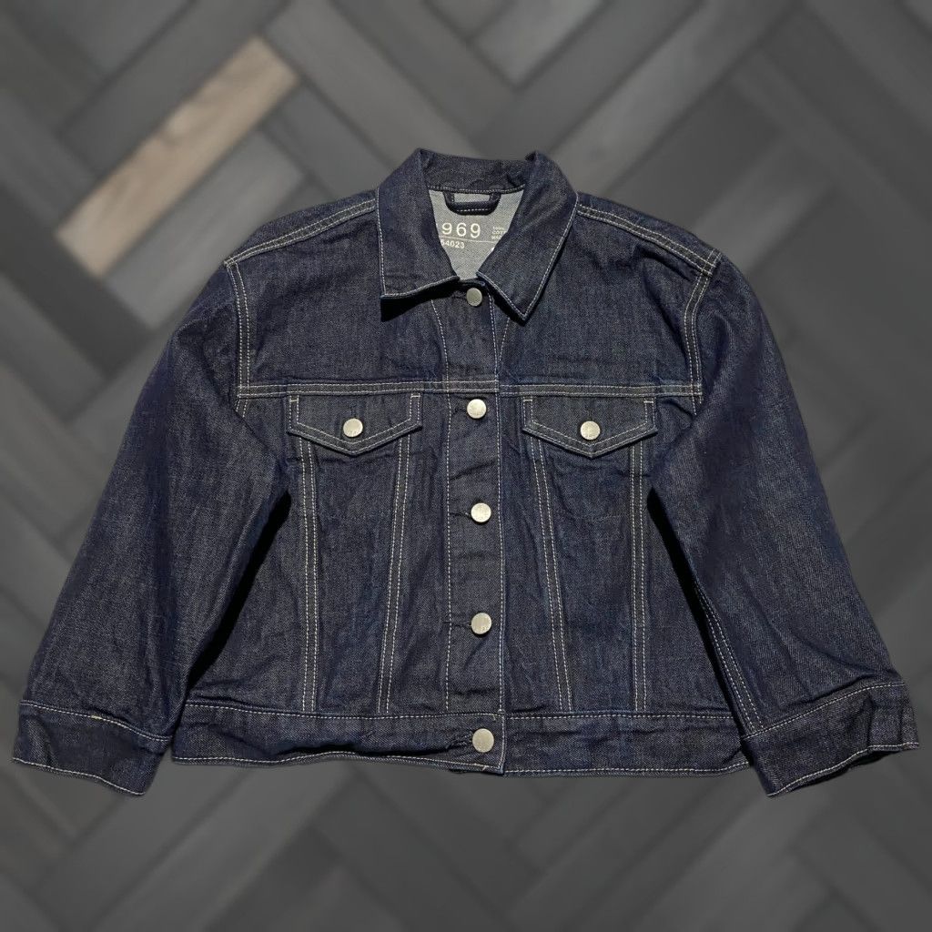 Gap Gap Denim Jacket Women's Size S 100% Cotton Blue Jean 3/4 Sleeve 1969 Size 28" / US 6 / IT 42 - 1 Thumbnail