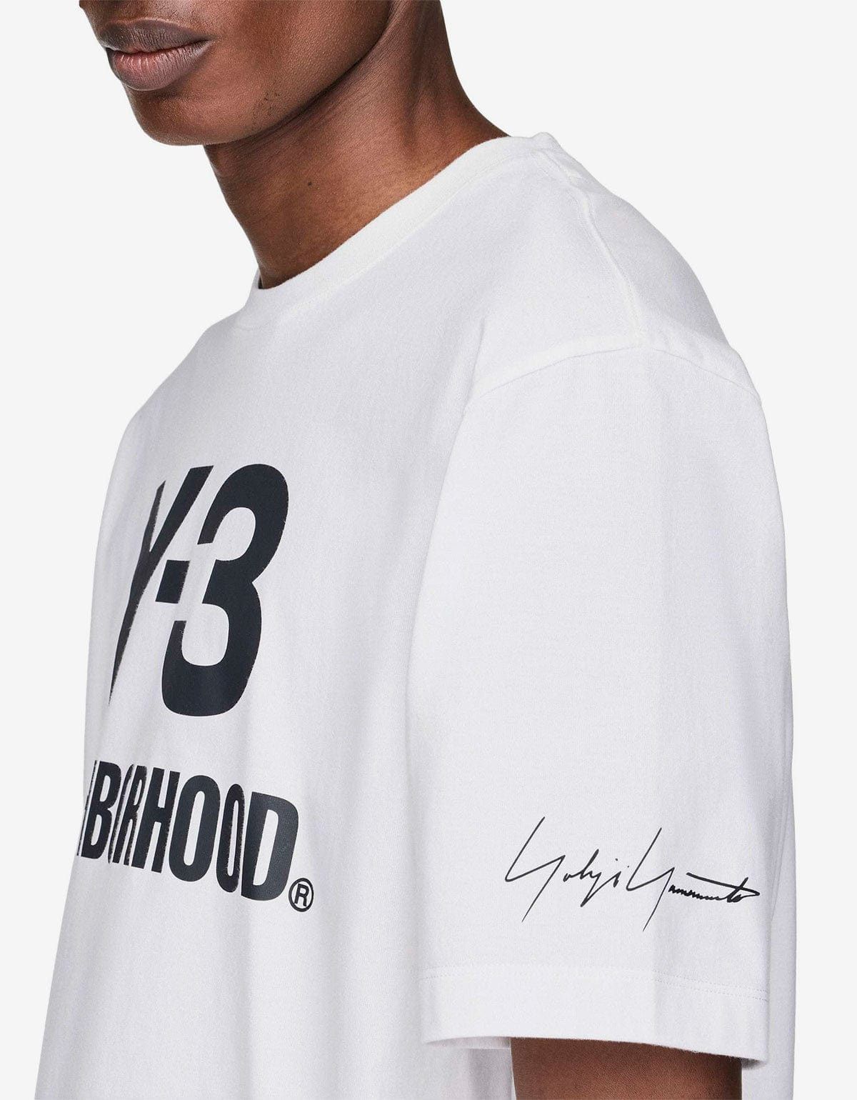 Y-3 Y-3 Neighborhood White Logo T-Shirt Size US M / EU 48-50 / 2 - 5 Thumbnail