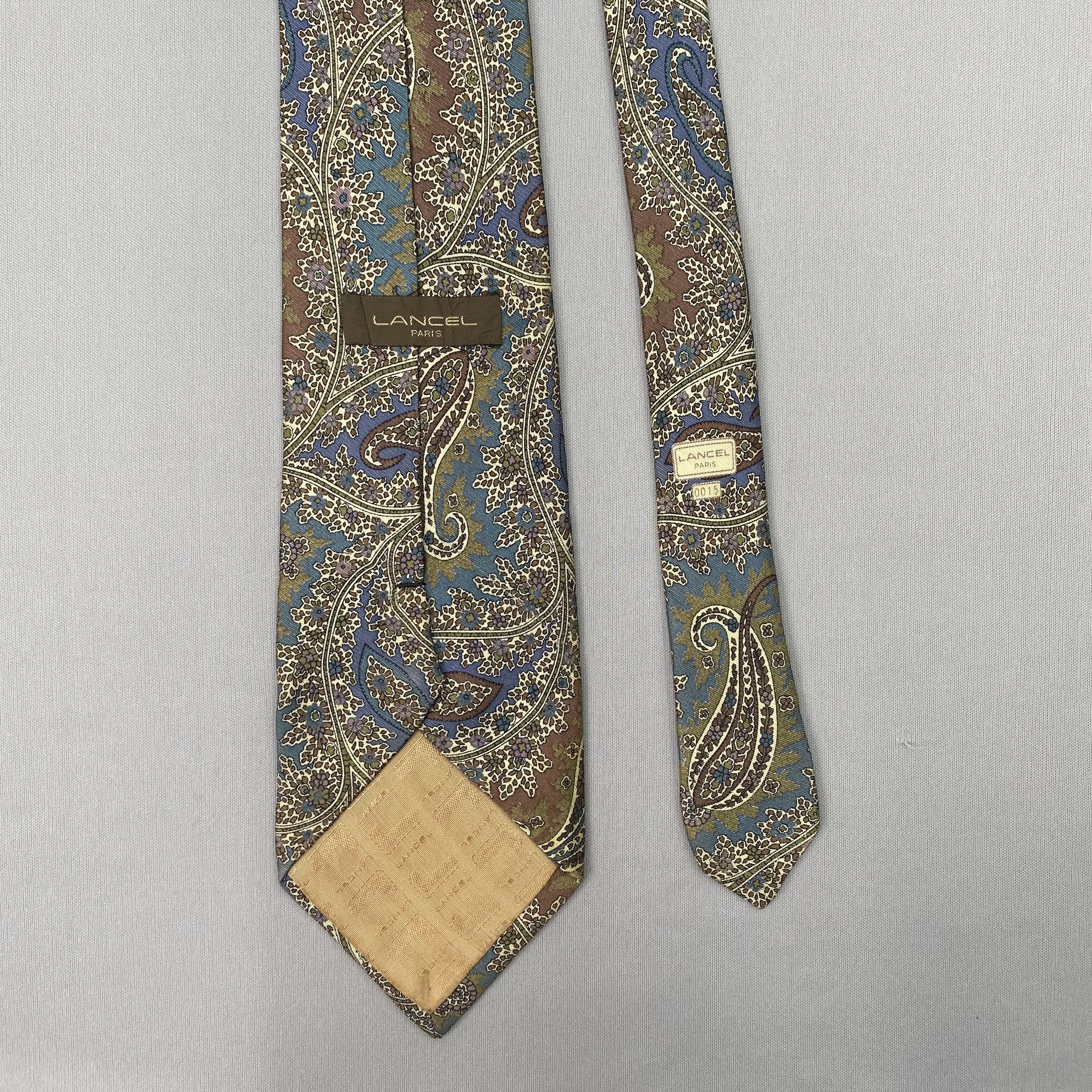 Lancel Vintage Lancel SILK Necktie Cravate Pure Silk Neck Tie Size ONE SIZE - 6 Thumbnail