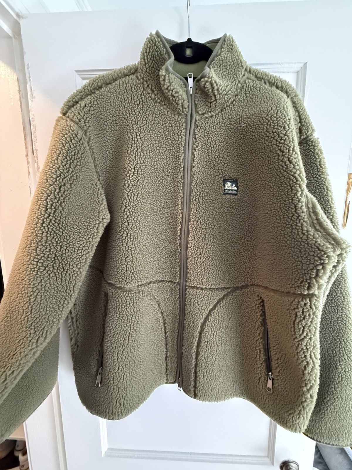 Aime Leon Dore ALD Unisphere Deep Pile Fleece Jacket - Olive - XL Size US XL / EU 56 / 4 - 1 Thumbnail