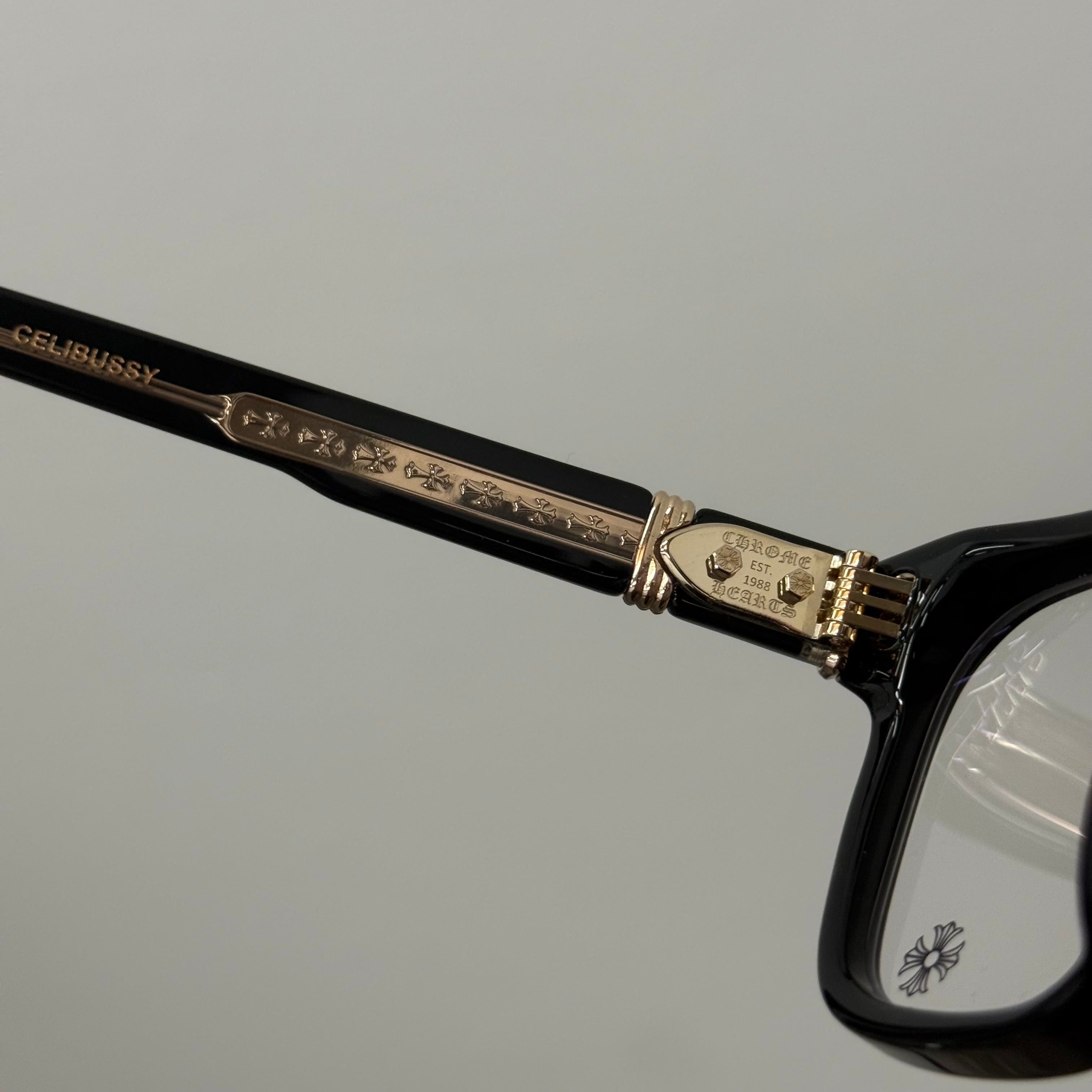 Chrome Hearts Chrome Hearts Celibussy Gold / Black Glasses Size ONE SIZE - 5 Thumbnail