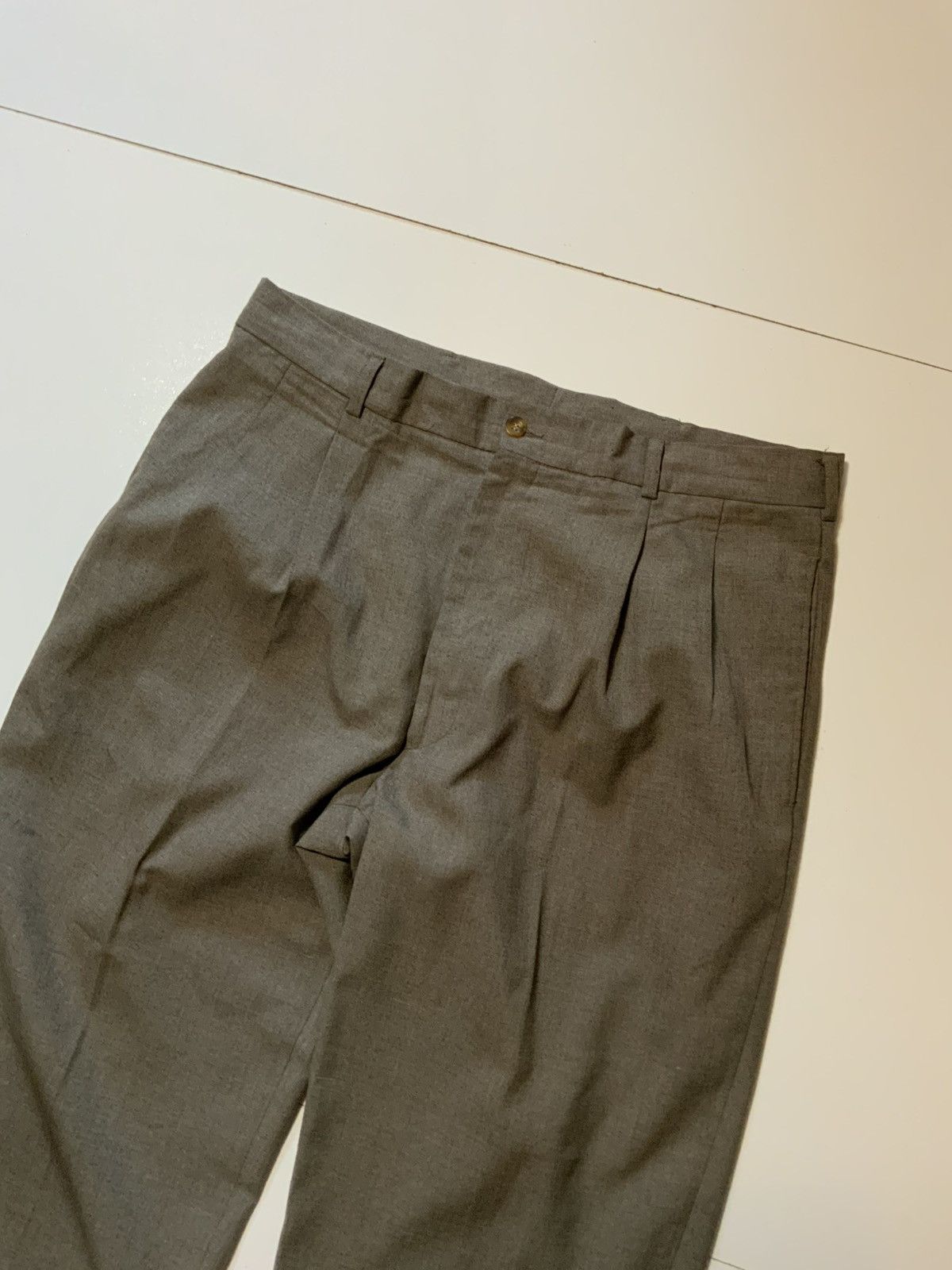 Levi's Vintage 80s Levis Strauss Sevens Pleated Cuff Dress Pants Size US 34 / EU 50 - 5 Thumbnail