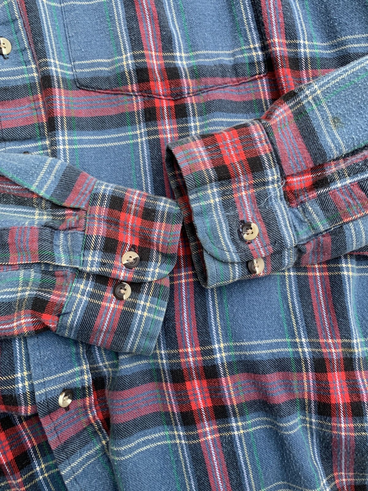Members Only Vintage 1990’s Members Only Plaid Flannel Buttondown Shirt Size US L / EU 52-54 / 3 - 3 Thumbnail