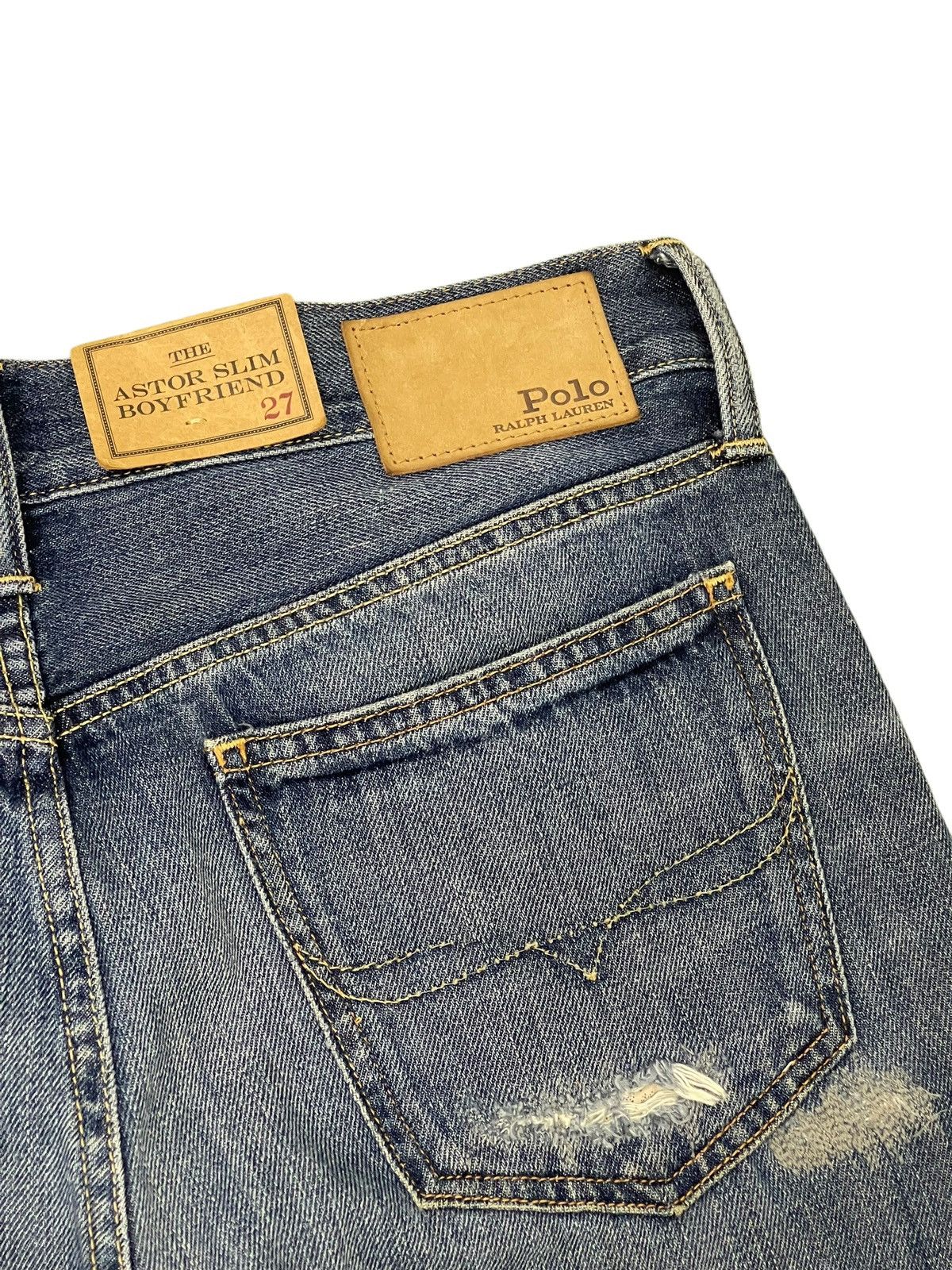 Polo Ralph Lauren New Patchwork Jeans Polo Ralph Lauren Slim Tapered Size US 27 - 19 Thumbnail