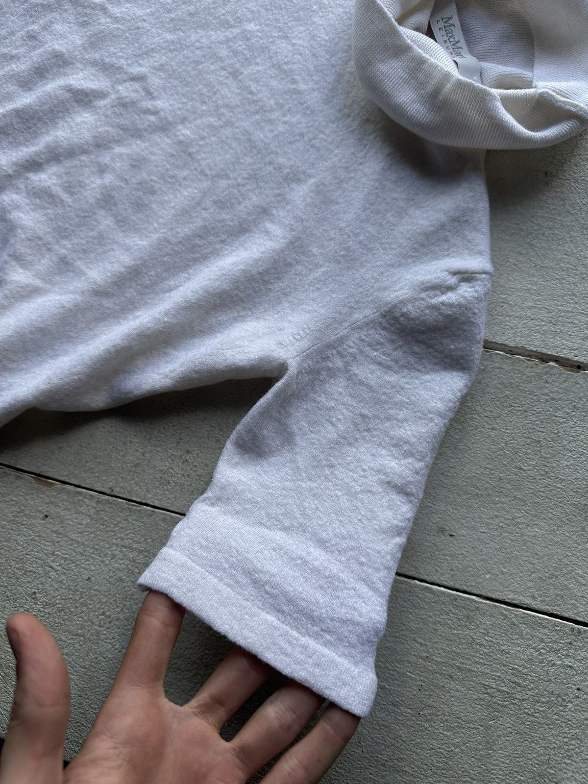 Max Mara 🚨Vintage Max Mara Leisure Women's JUMPER Sweater white cream Size XS / US 0-2 / IT 36-38 - 5 Thumbnail
