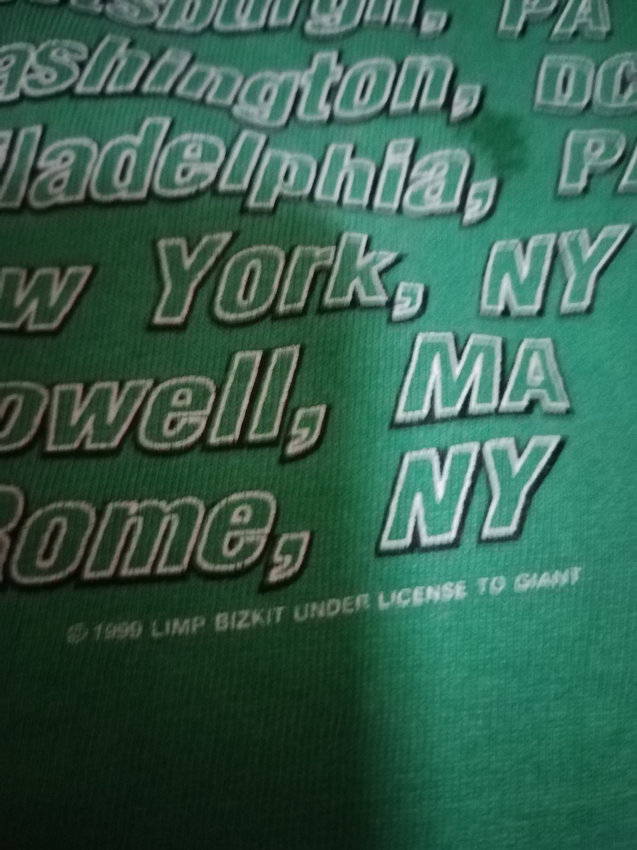 Giant Limp Bizkit Shirt Green Rare Size US L / EU 52-54 / 3 - 5 Thumbnail