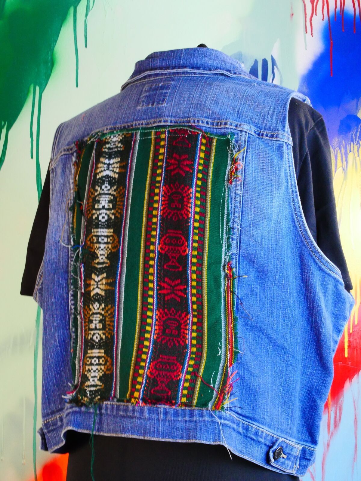 Old Navy Bolivian Punk Vest Size XXL / US 16-18 / IT 52-54 - 3 Thumbnail