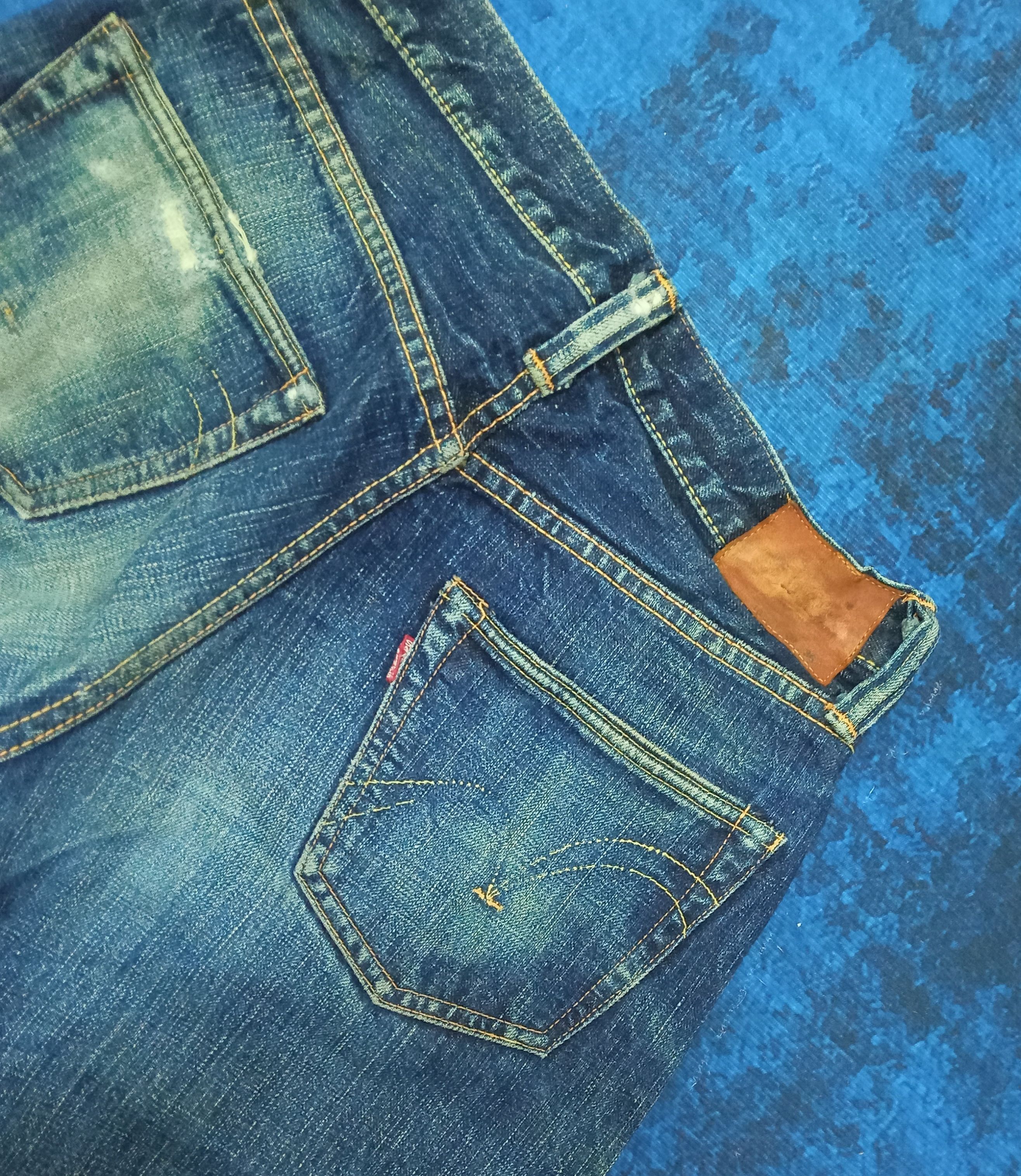 Samurai Jeans Samurai S0500XX Redline Selvedge Distressed Jeans Size US 29 - 13 Thumbnail