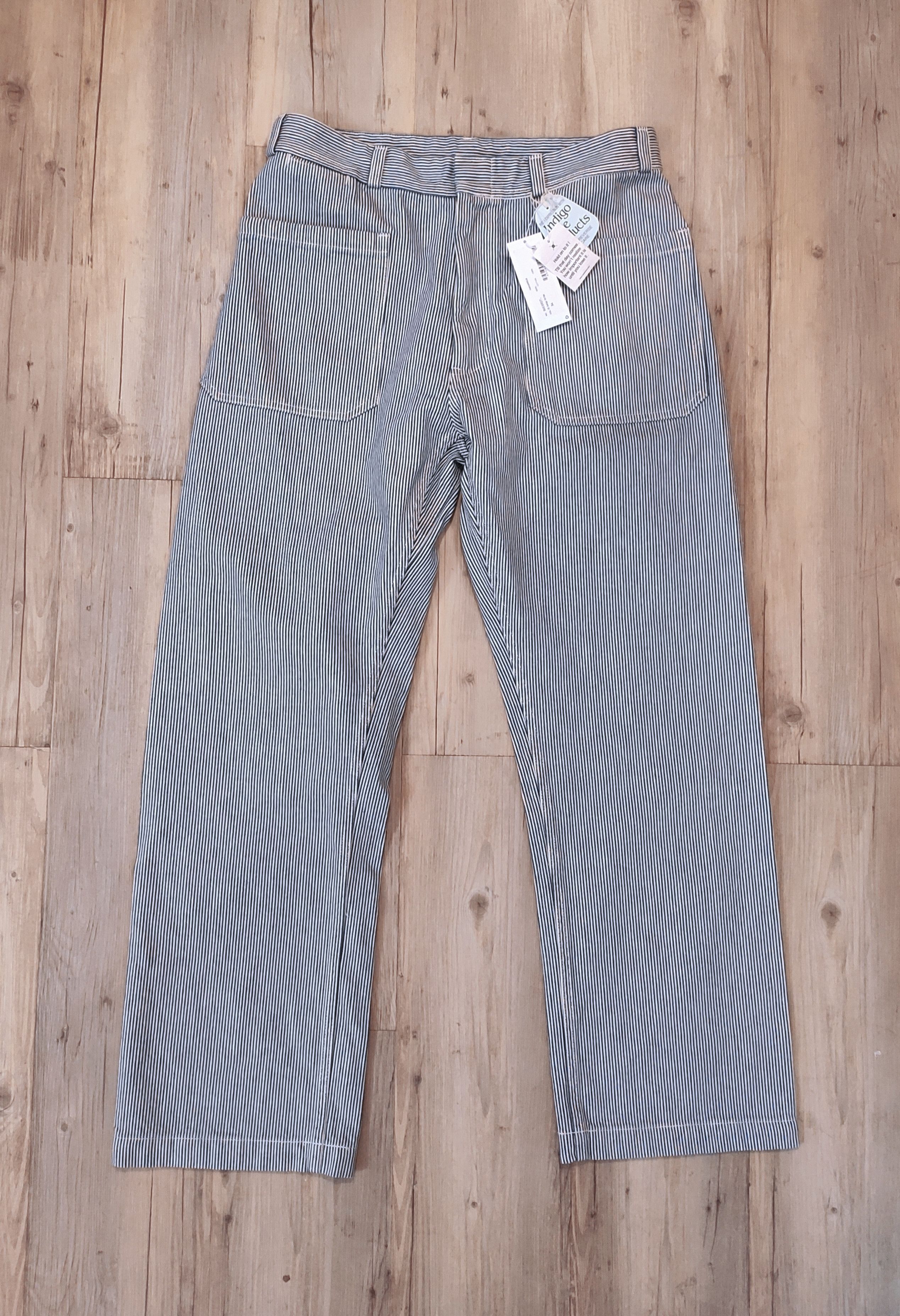 Nanamica Indigo stripe pants.Like Visvim or Engineered Garments Size US 34 / EU 50 - 4 Thumbnail