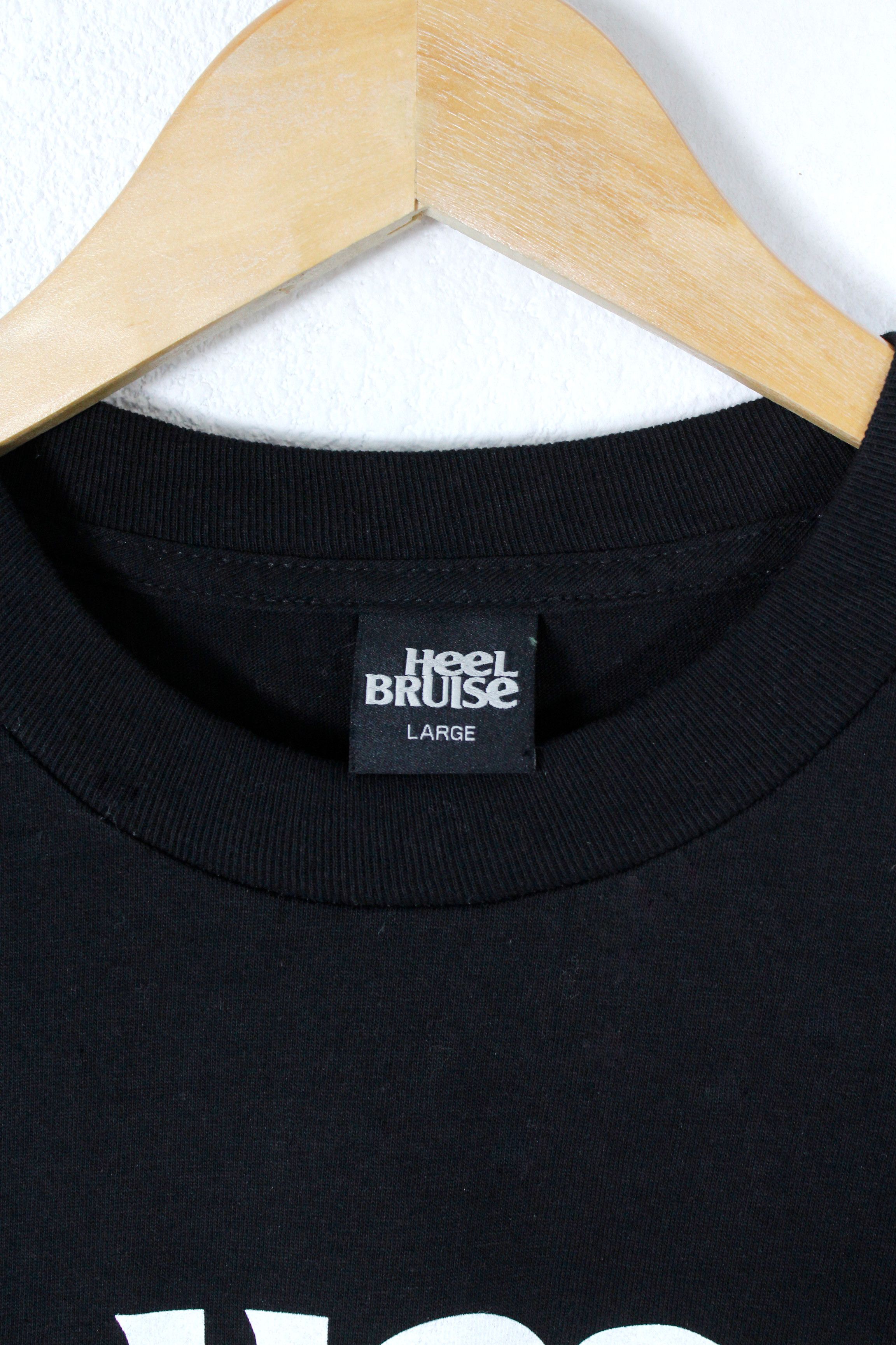 Vintage Heel Bruise Skateboarding Logo Black Tee Tshirt Size US L / EU 52-54 / 3 - 3 Thumbnail