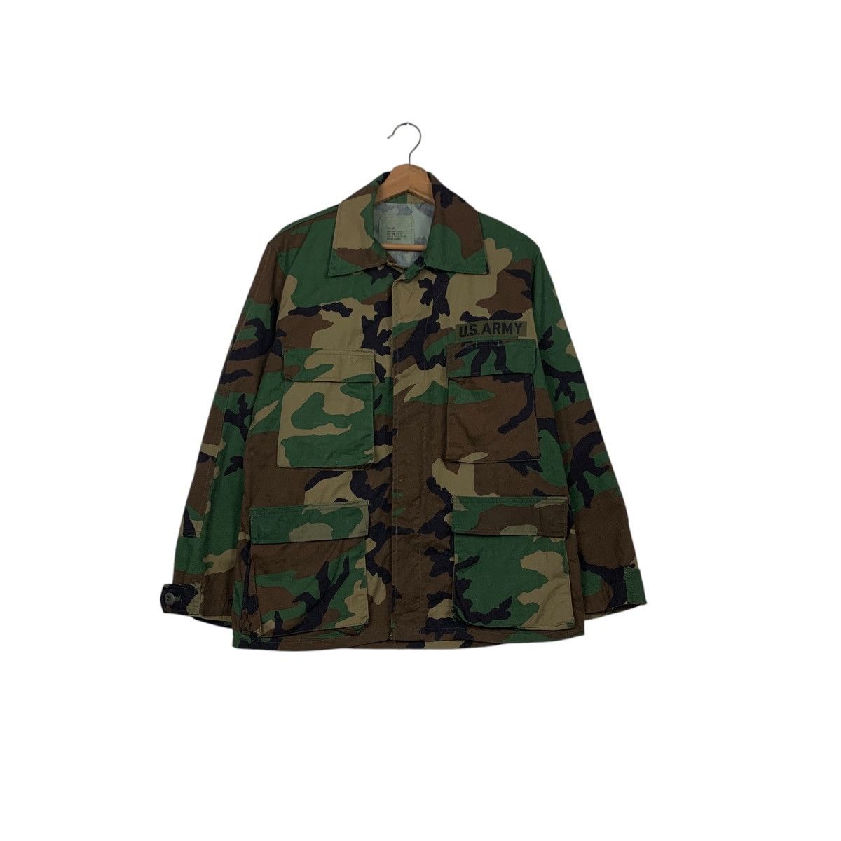 Vintage Vintage U.S ARMY Green Camo Combat Jacket #2591-C117 Size US S / EU 44-46 / 1 - 1 Thumbnail