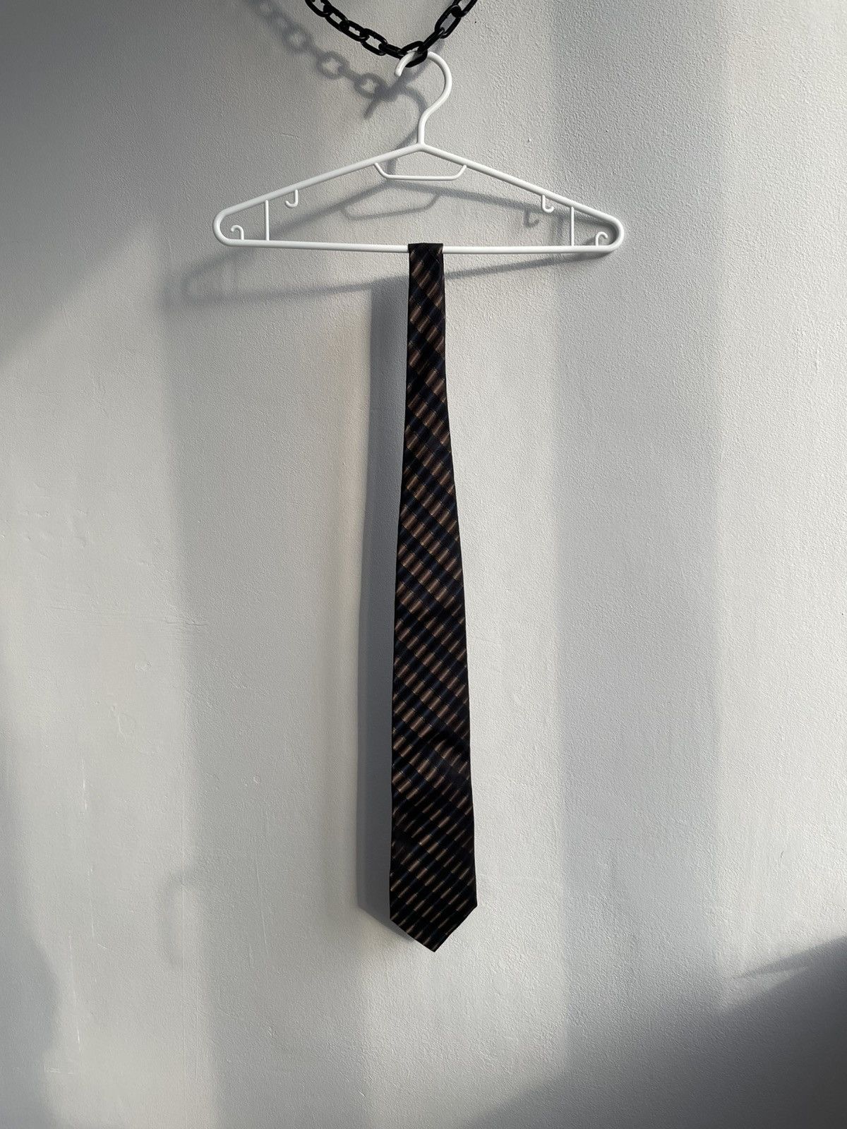Dolce & Gabbana Dolce & Gabbana DG Men's Silk Brown Black Tie Cravatte Size ONE SIZE - 15 Thumbnail