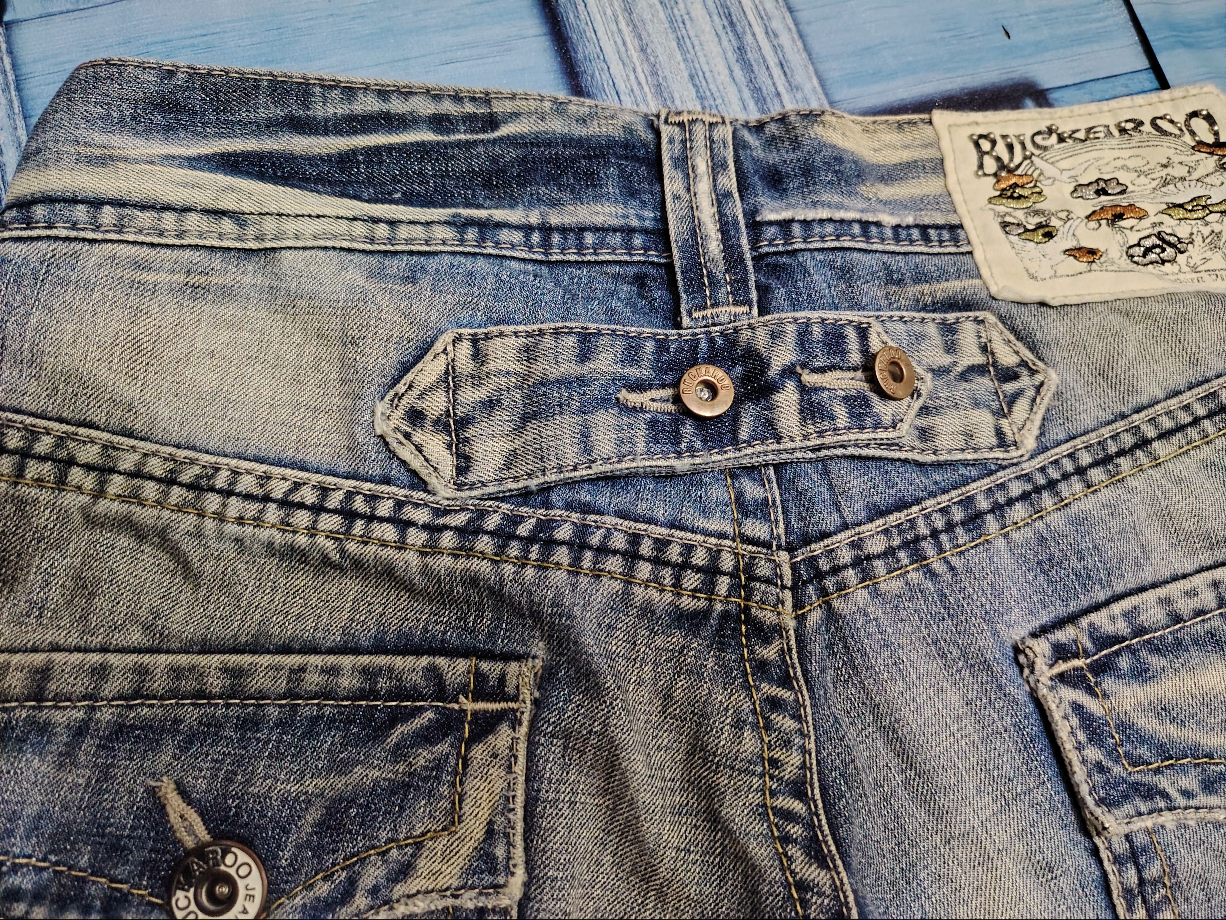 Hysteric Glamour 💥Thrashed💥 90s Buckaroo Flared Jeans Distressed Bootcut Size US 28 / EU 44 - 20 Thumbnail