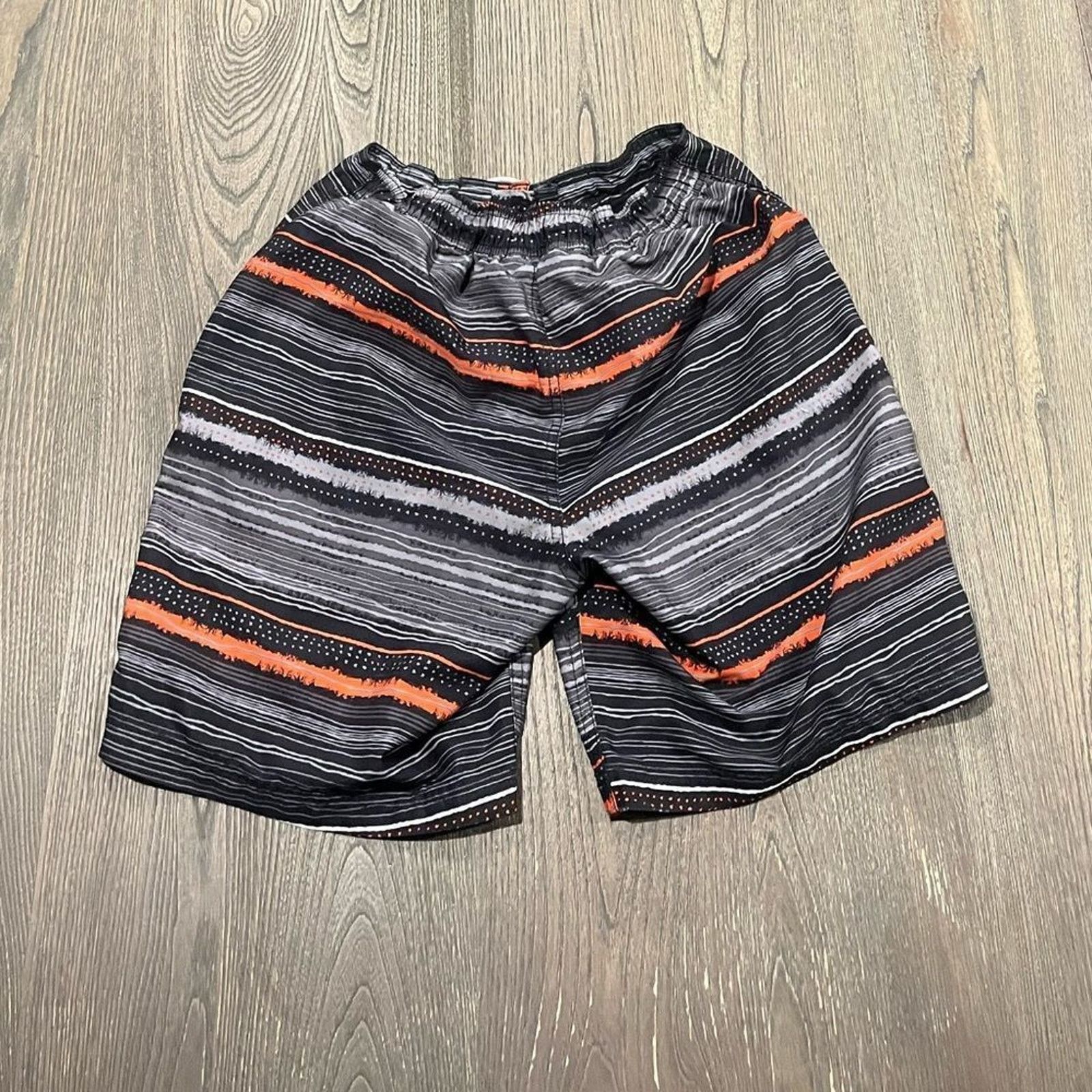 Speedo Speedo Gray Orange Drawstring Board Shorts Size M Size US 28 / EU 44 - 3 Thumbnail