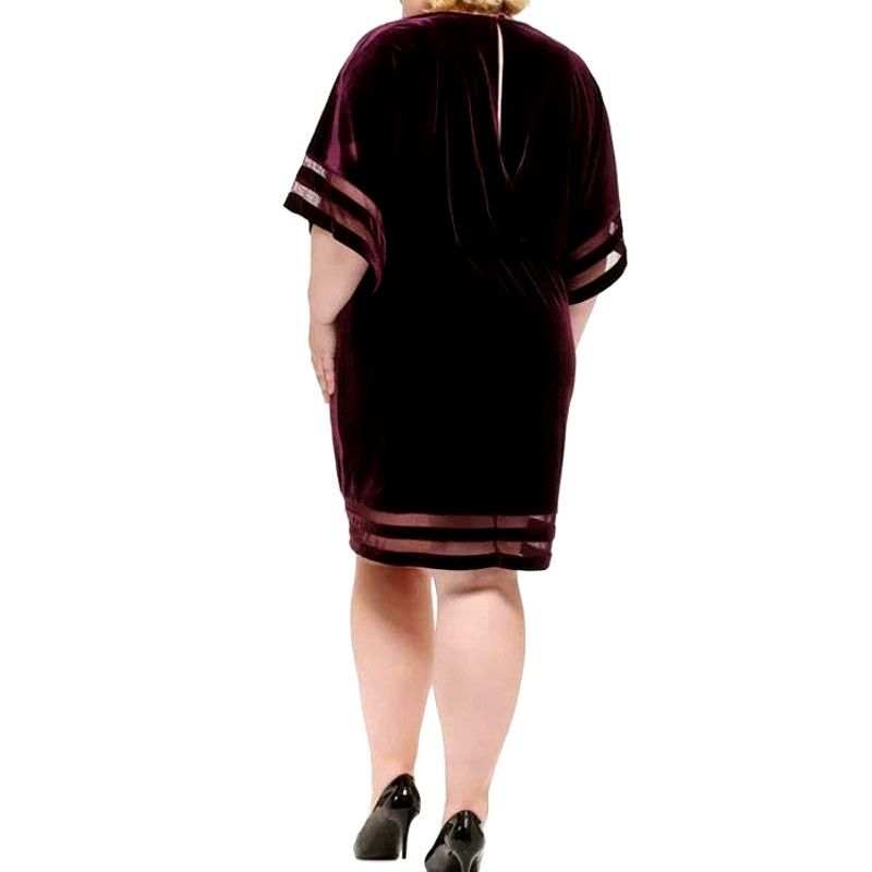 Other PLUS Size 22 | JESSICA HOWARD Stretchy Velvet Sheath Dress Size 3XL / US 20-22 - 2 Thumbnail
