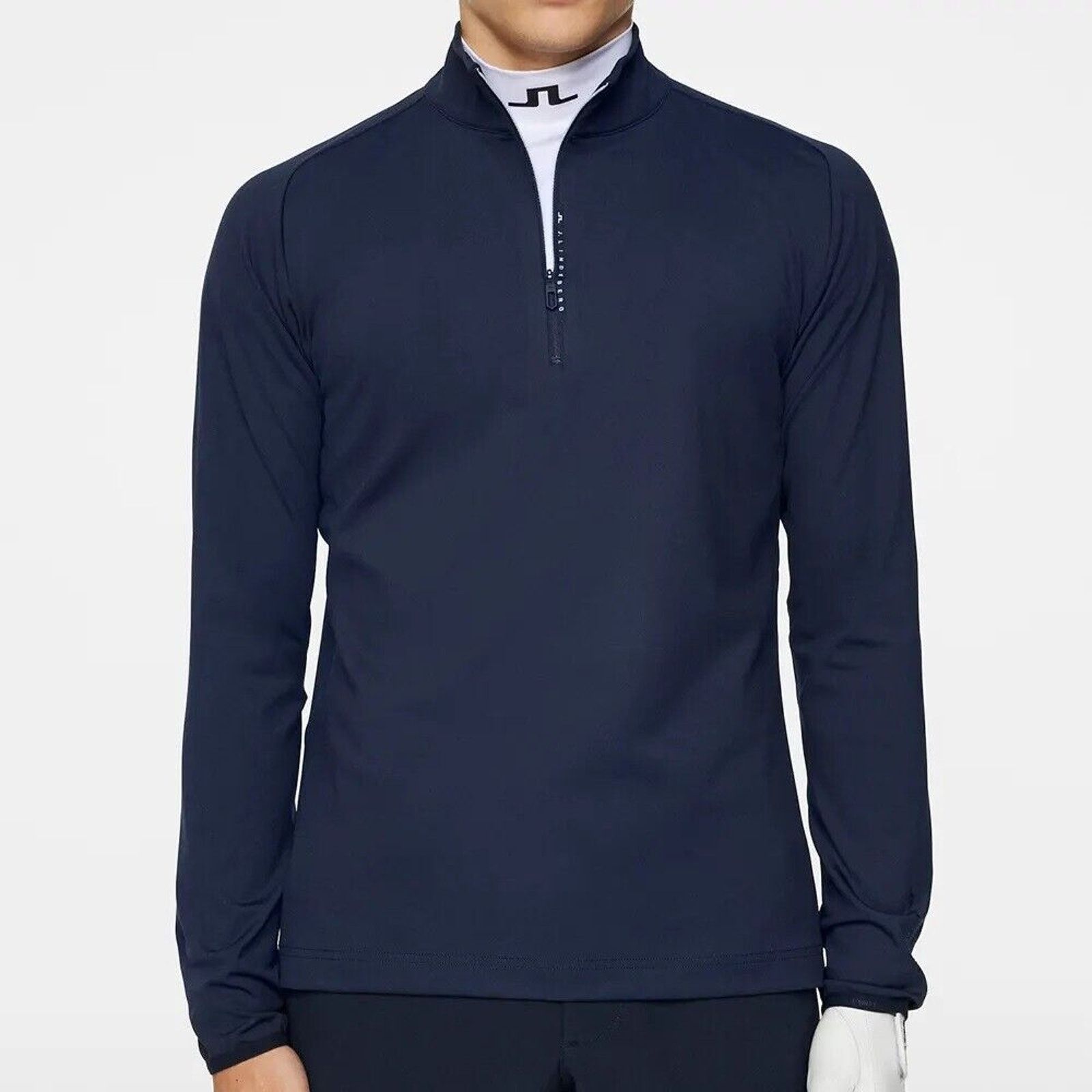 J.Lindeberg J. Lindeberg Men's Eyethor Quarter Zip Mid Layer Fast Dry Size US M / EU 48-50 / 2 - 2 Thumbnail
