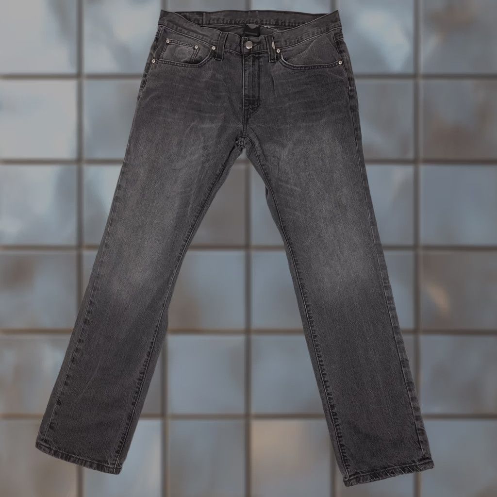 Harley Davidson Harley-Davidson Jeans Mens Black Denim Straight Leg Faded Distressed Pants 34x31 Logo Biker Motorcycle Size US 34 / EU 50 - 1 Thumbnail