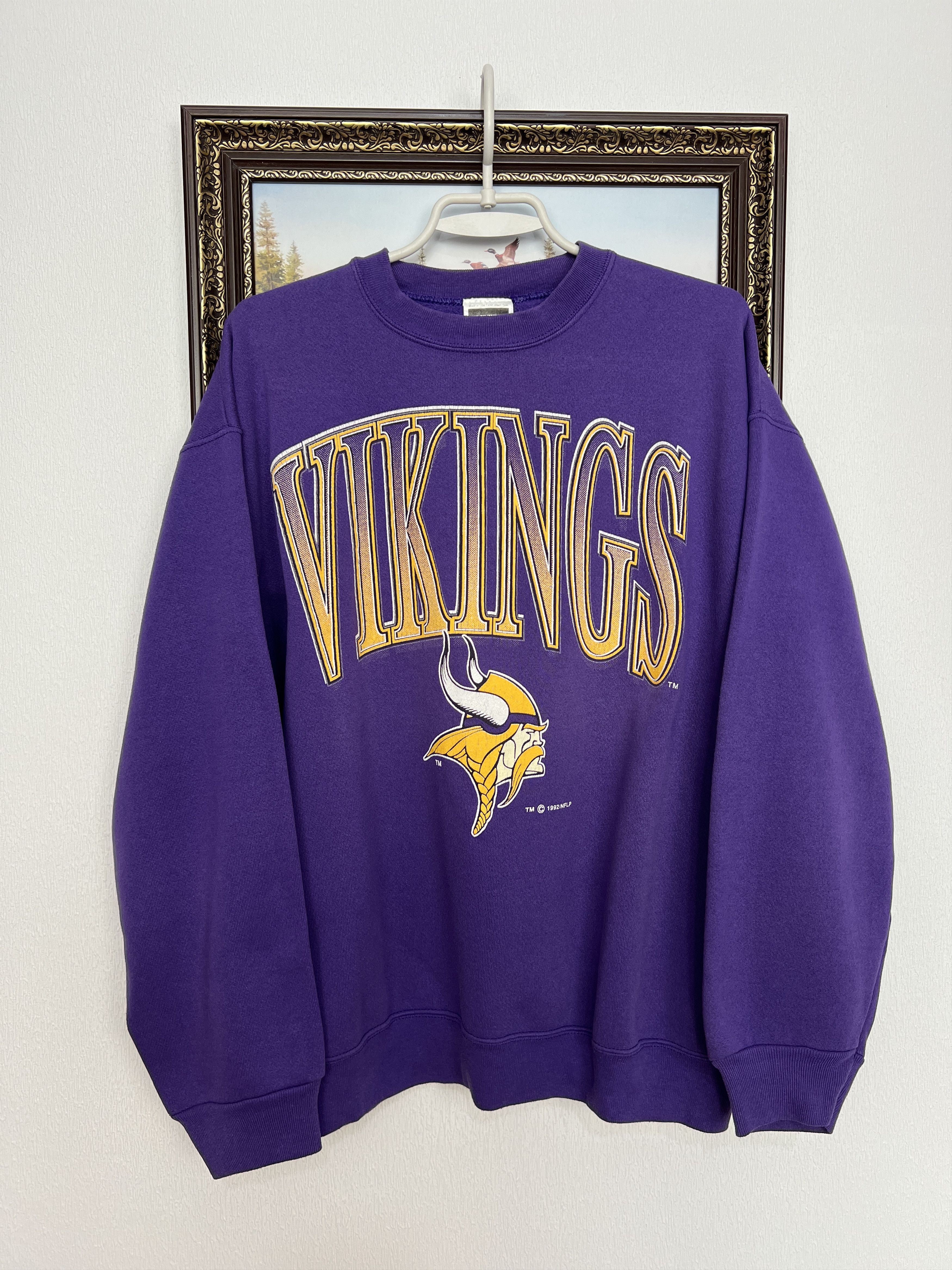 Tultex Vintage Minnesota Vikings NFL Rare Crewneck Sweatshirt Rare Size US XL / EU 56 / 4 - 1 Thumbnail