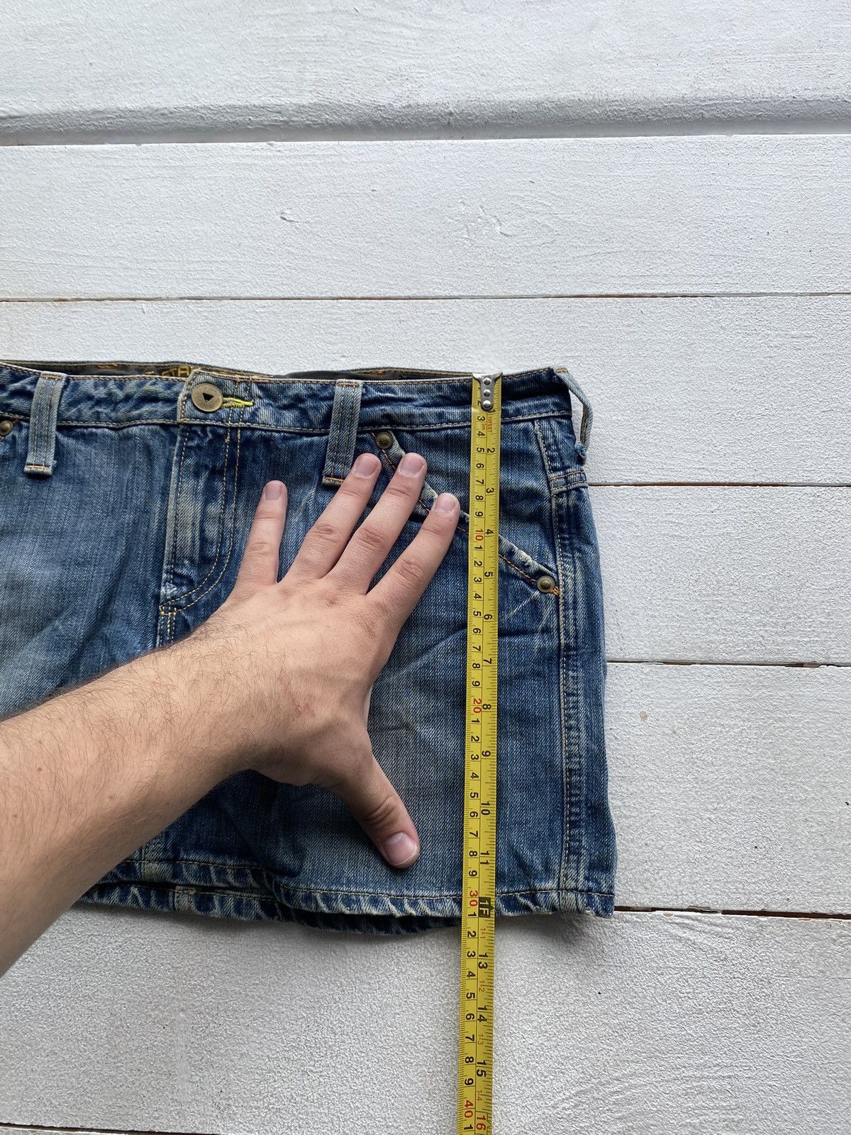 G-Star × Vintage ❤️‍🔥G Star Raw y2k Punk Opium Denim Mini Skirt Womens 33 size Size 32" / US 10 / IT 46 - 8 Thumbnail