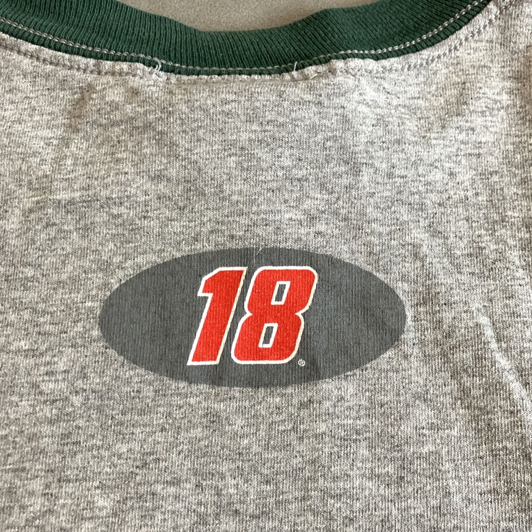 Chase Authentics VINTAGE CHASE AUTHENTICS T-Shirt Ringer Bobby Labonte Unlimited Speed Gray L Men Short Sleeve Crew Neck Graphic Tee Double-Sided Sports Size US L / EU 52-54 / 3 - 7 Thumbnail