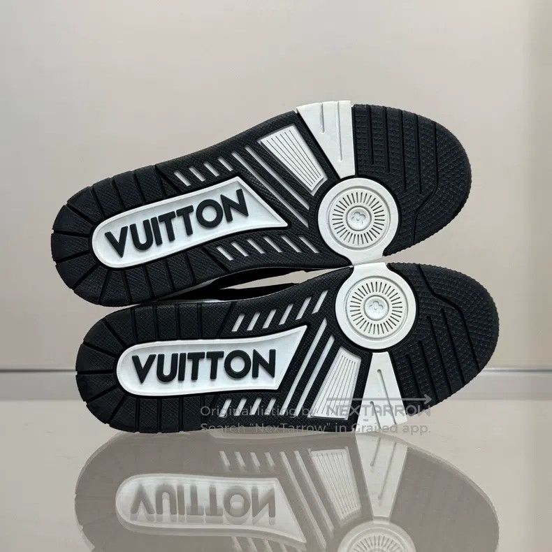 Louis Vuitton Louis Vuitton Trainer Black and White Denim shoes Size US 6 / IT 36 - 5 Thumbnail