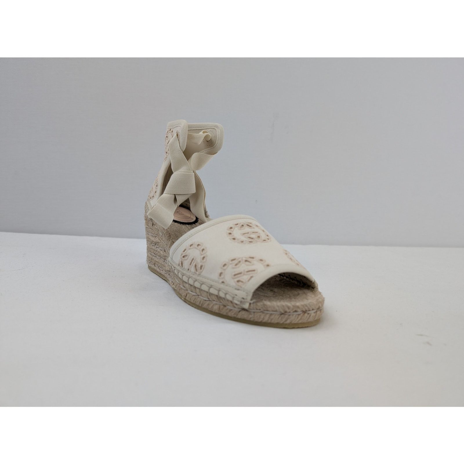 Gucci o1rshd1 Interlocking G canvas espadrille wedge sandal Size US 7 / IT 37 - 2 Thumbnail