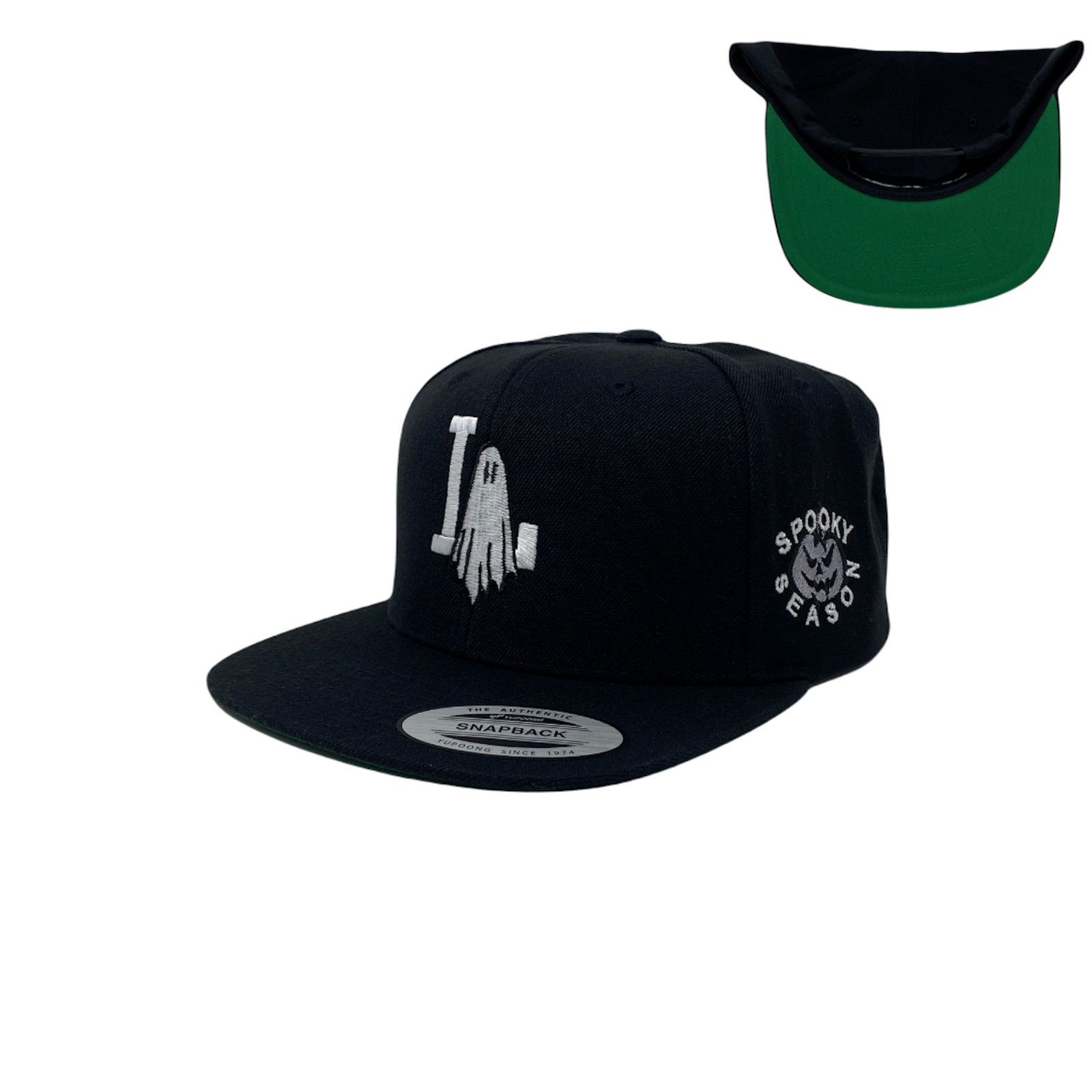 Other Los Angeles LA Ghost Halloween Spooky GRY Snapback Hat Size ONE SIZE - 1 Thumbnail