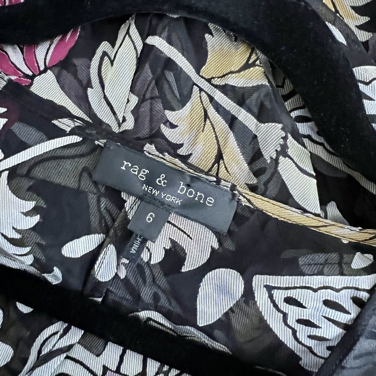 Rag & Bone Rag & Bone Tamar Twist Front Floral Chiffon Asymmetrical Size M / US 6-8 / IT 42-44 - 12 Thumbnail