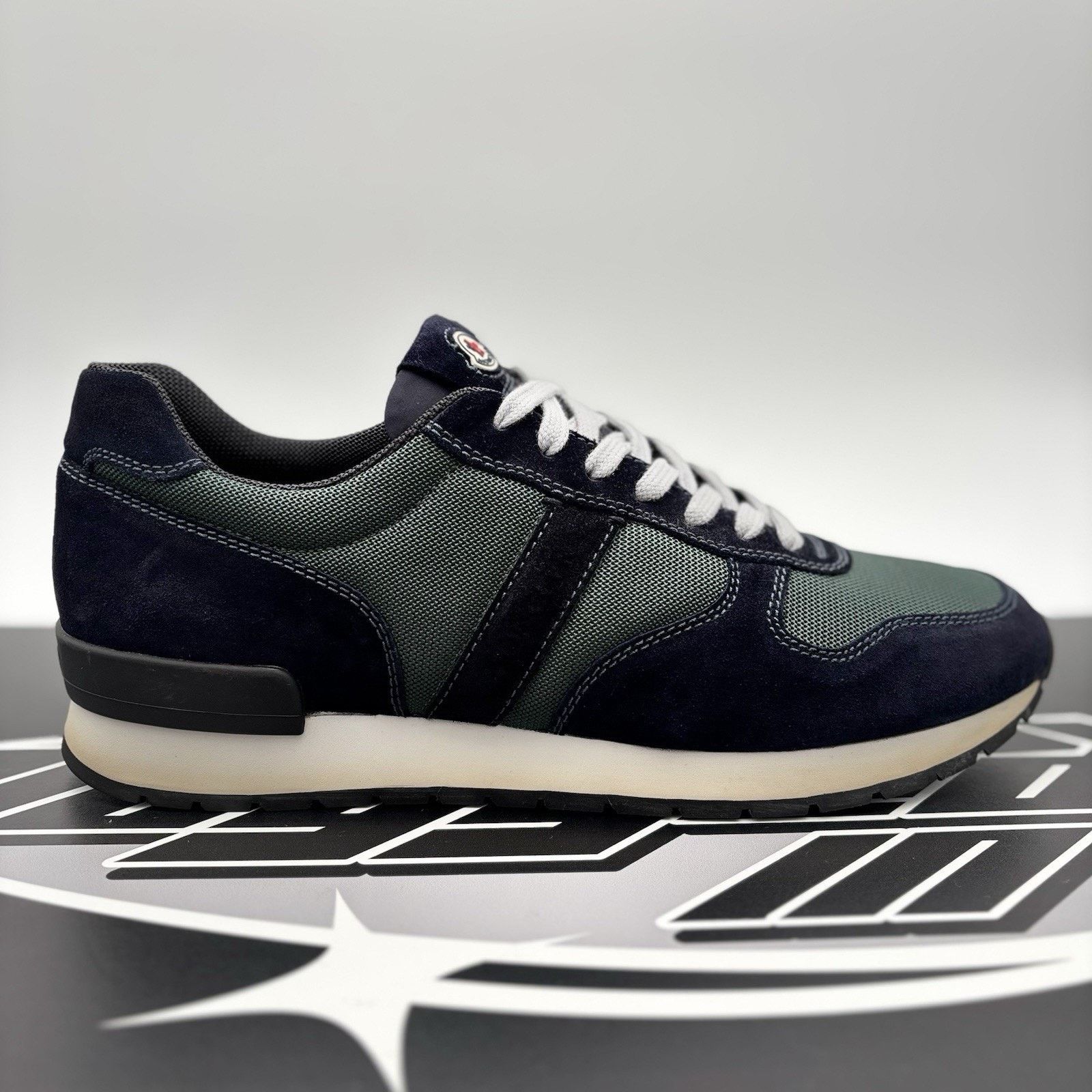 Moncler Moncler Montego Suede Trainer ' Navy, Green ' | SUPER CLEAN! Size US 11 / EU 44 - 2 Thumbnail