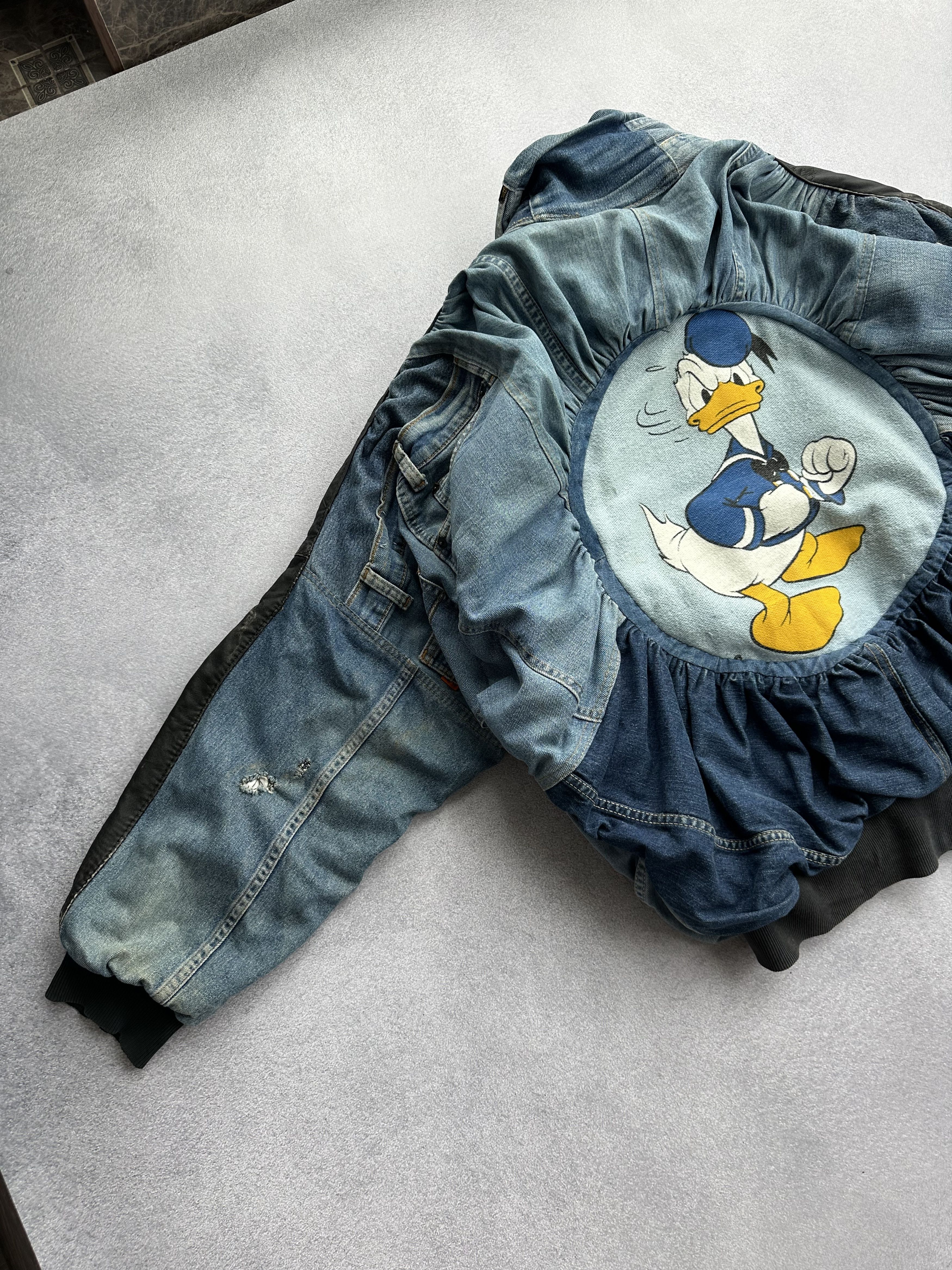 Disney × Undercover Disney DonaldDuck 90s PatchWork Levi’s Denim Handmade Jacket Size US L / EU 52-54 / 3 - 4 Thumbnail