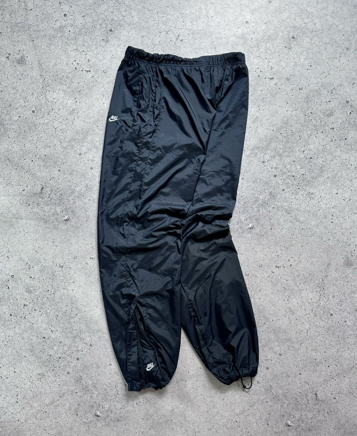 Nike × Vintage Nike Nylon Track Pants Vintage Pants Drill Y2K Joggers Size US 34 / EU 50 - 2 Thumbnail